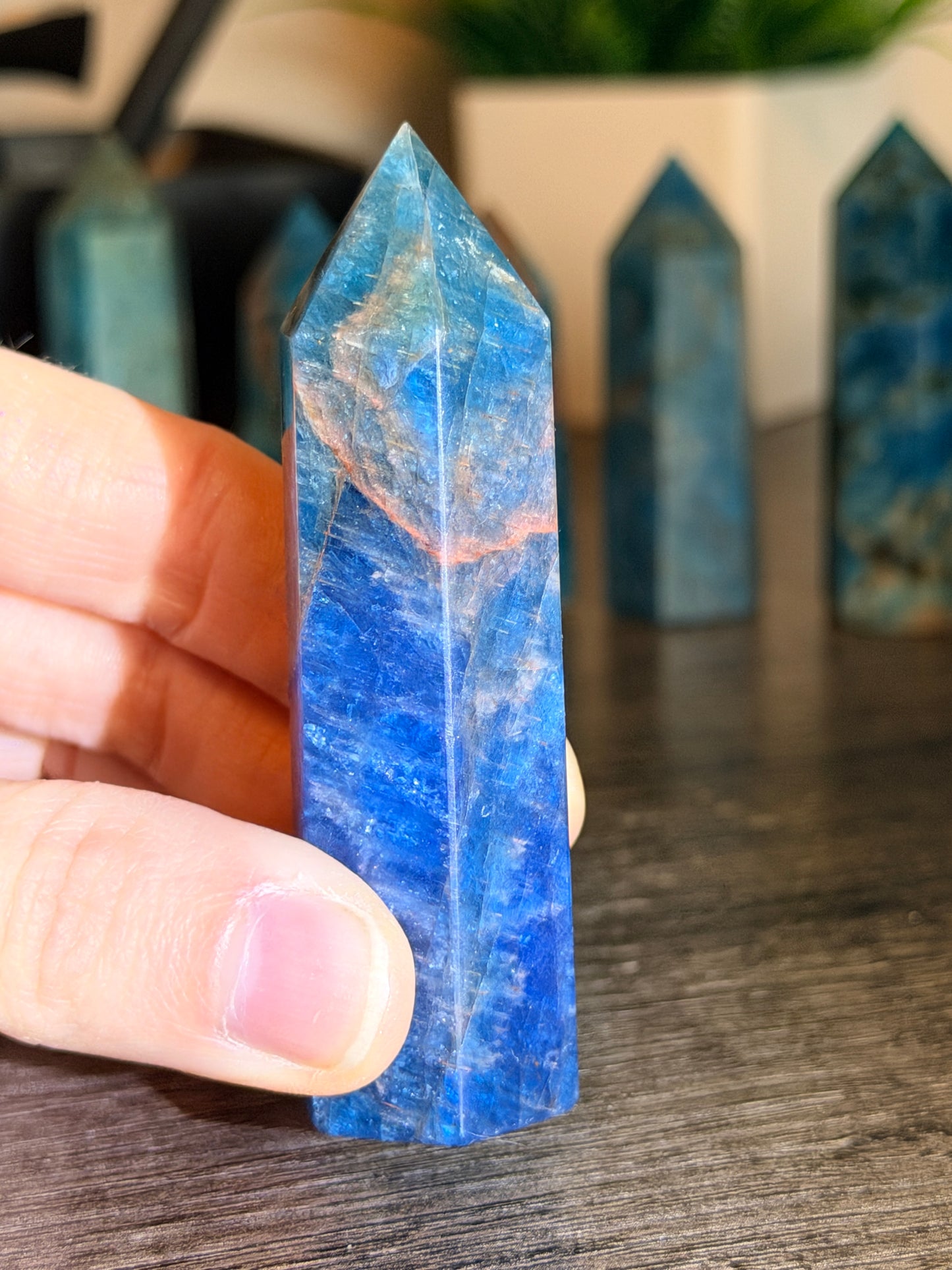 Blue Apatite Tower Style 15