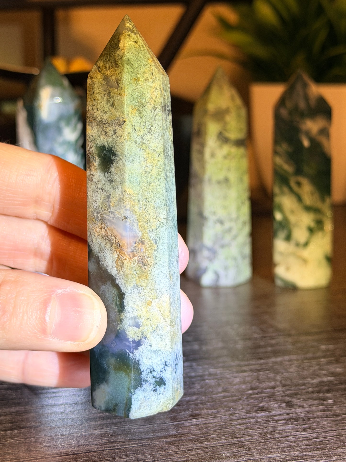 Moss Agate Tower Style 3
