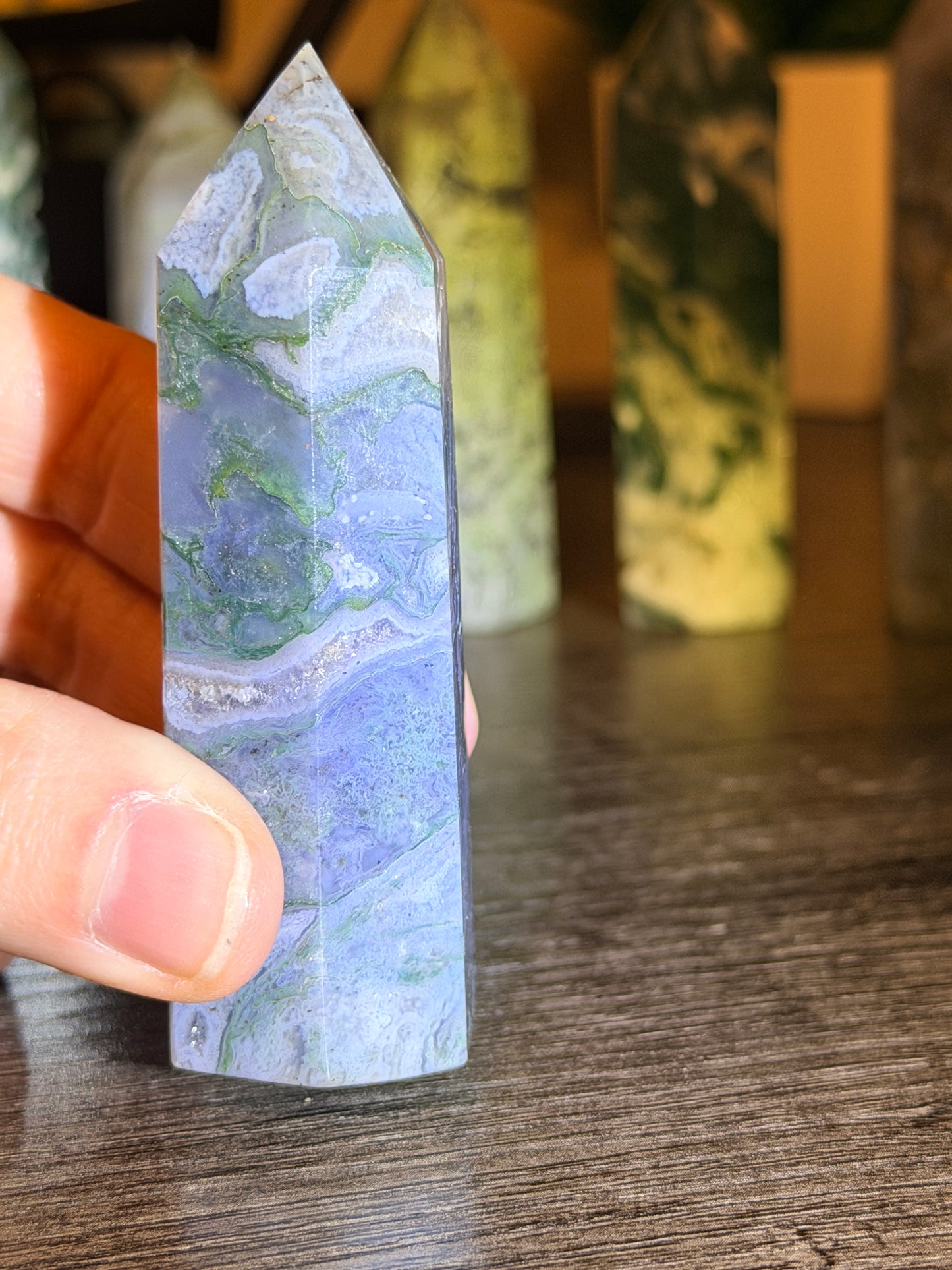 Moss Agate Tower Style 4
