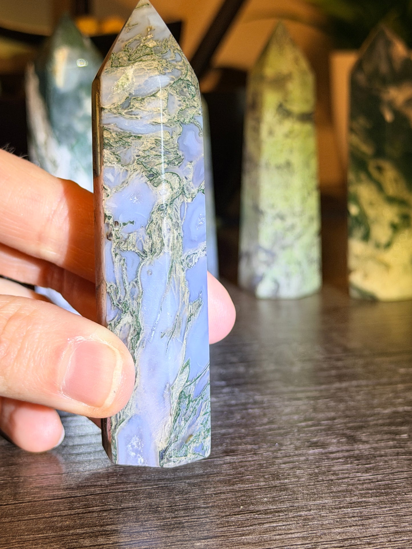 Moss Agate Tower Style 5