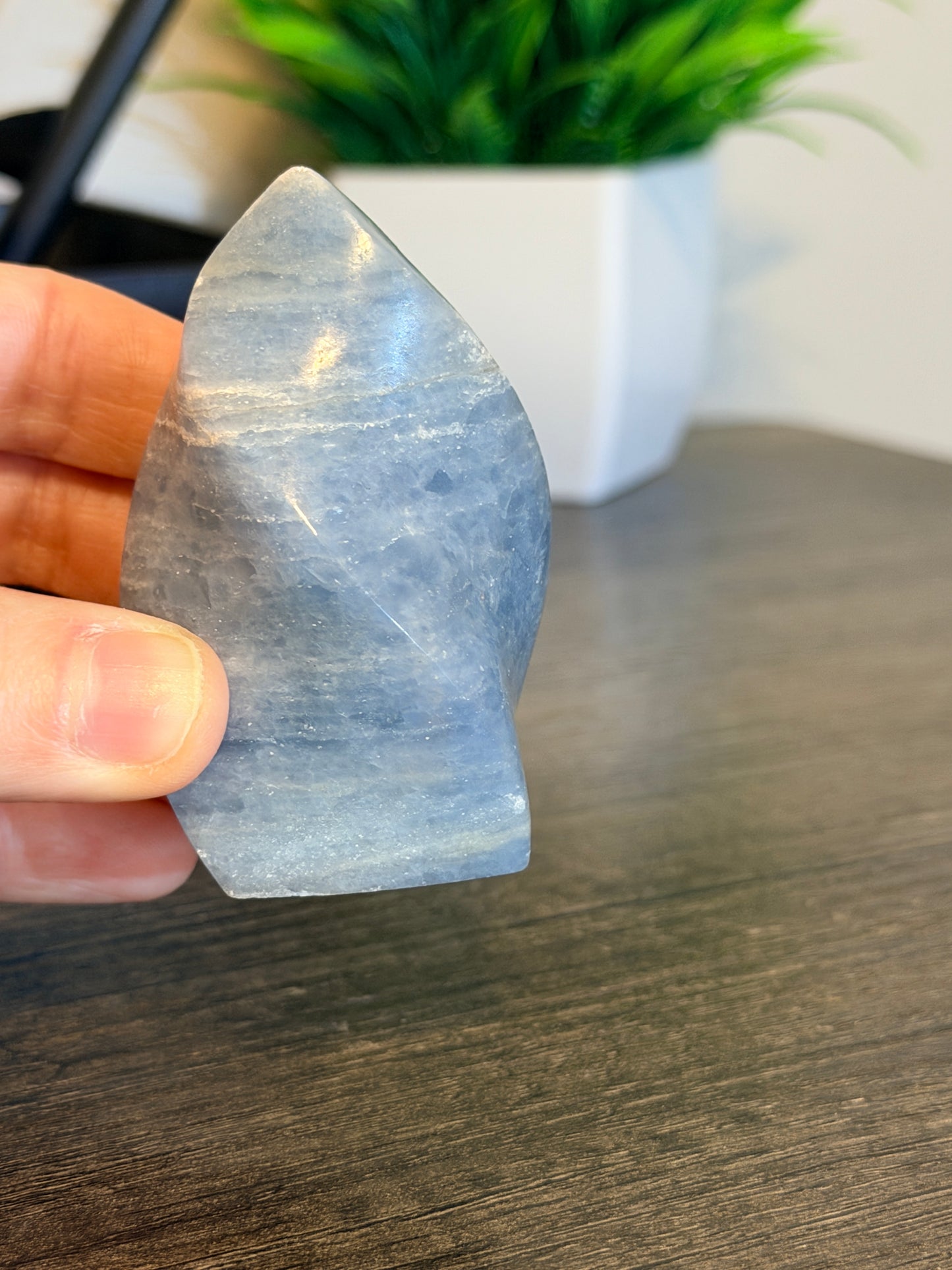 Blue Calcite Flame Style 2