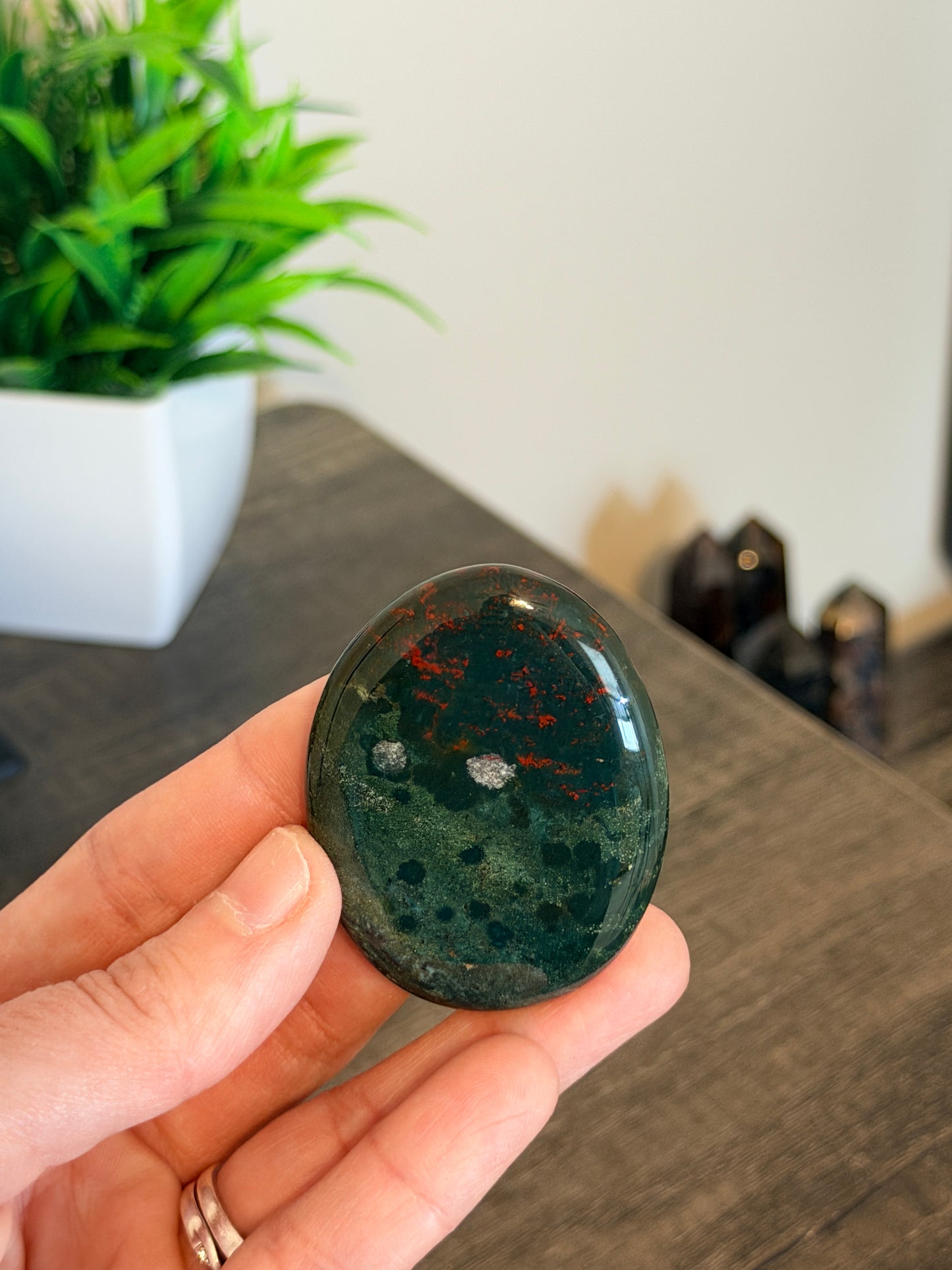 Bloodstone Flat Stones from India