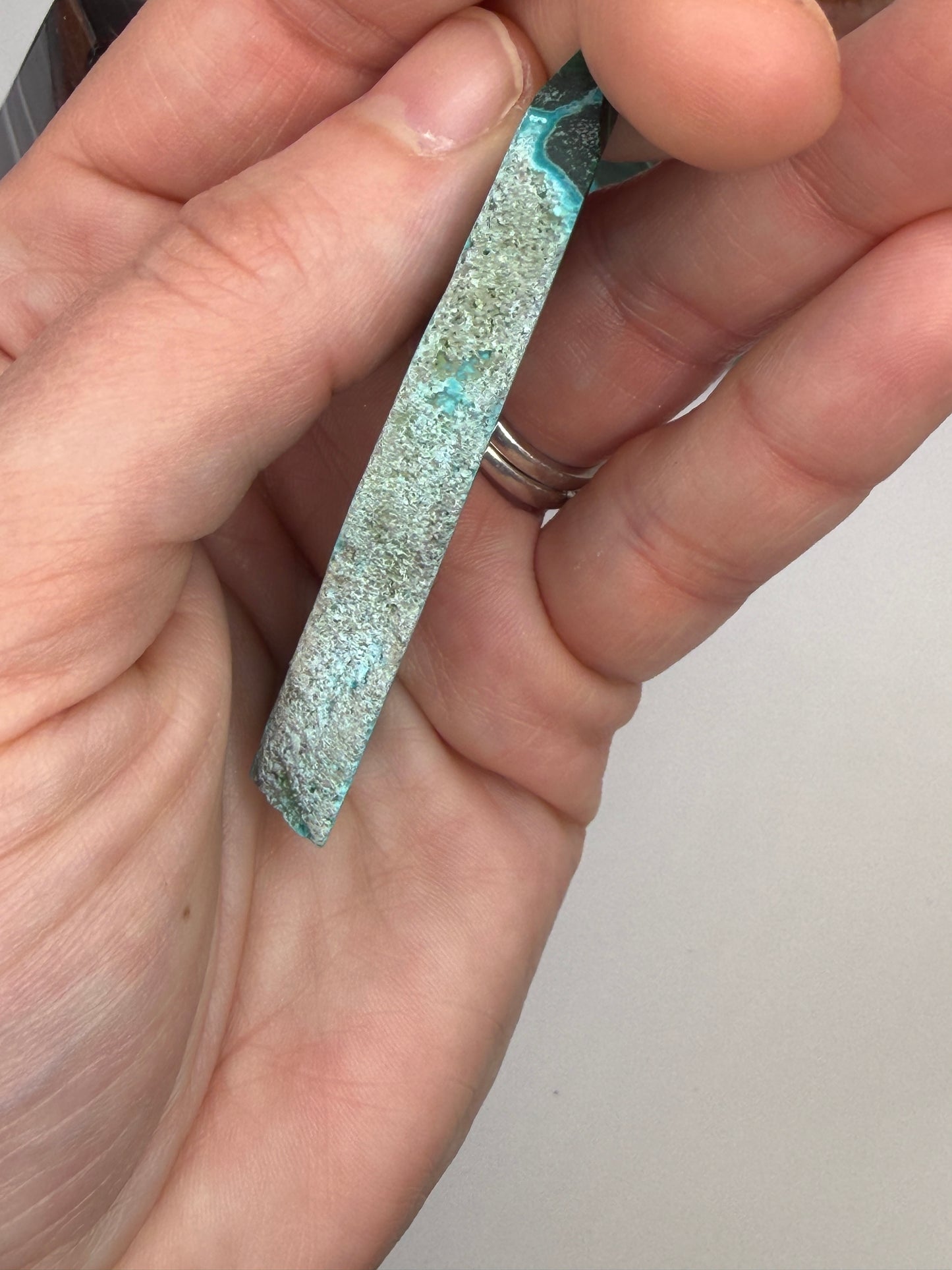 Chrysocolla Mixed Malachite Raw Side Point Style 32