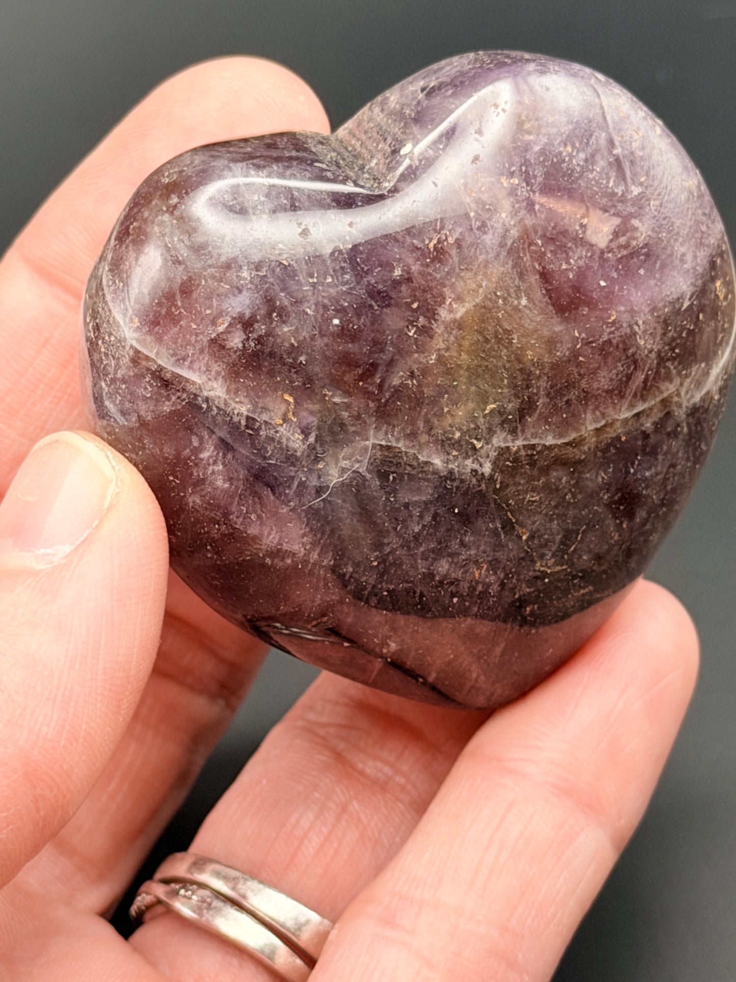Chevron Amethyst Hear 2" Style 1