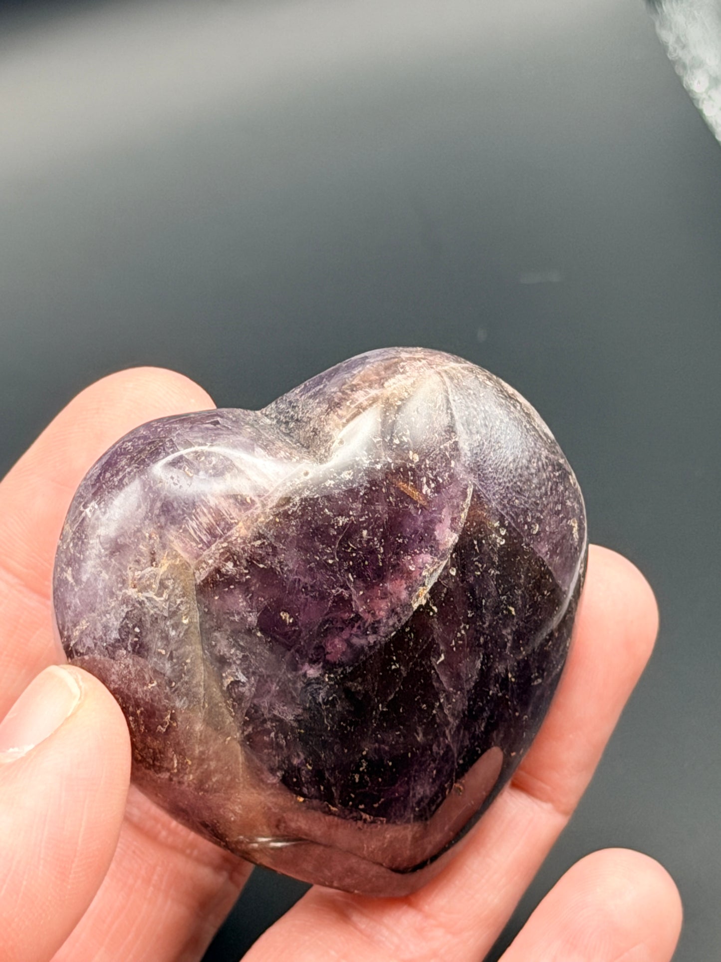 Chevron Amethyst Hear 2" Style 1
