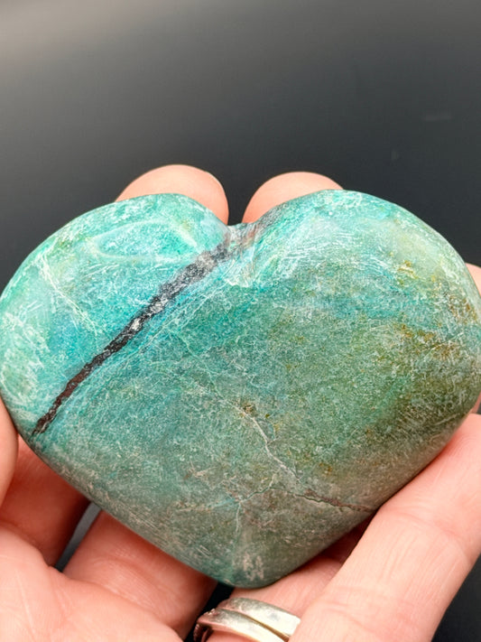 Chrysocolla Heart 2" Style 2