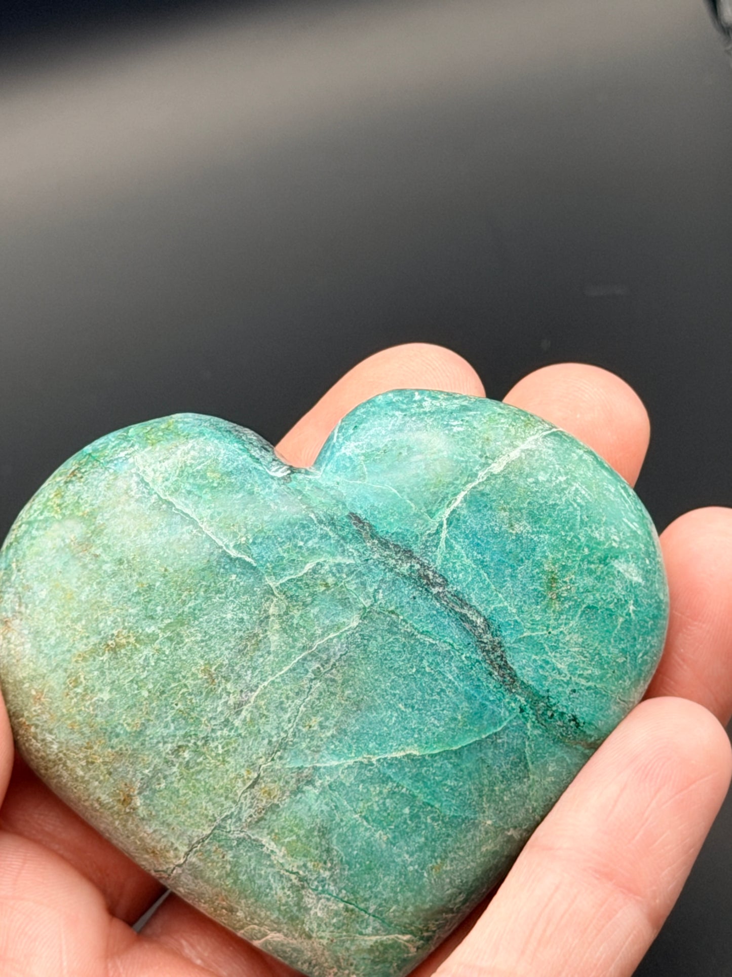 Chrysocolla Heart 2" Style 2