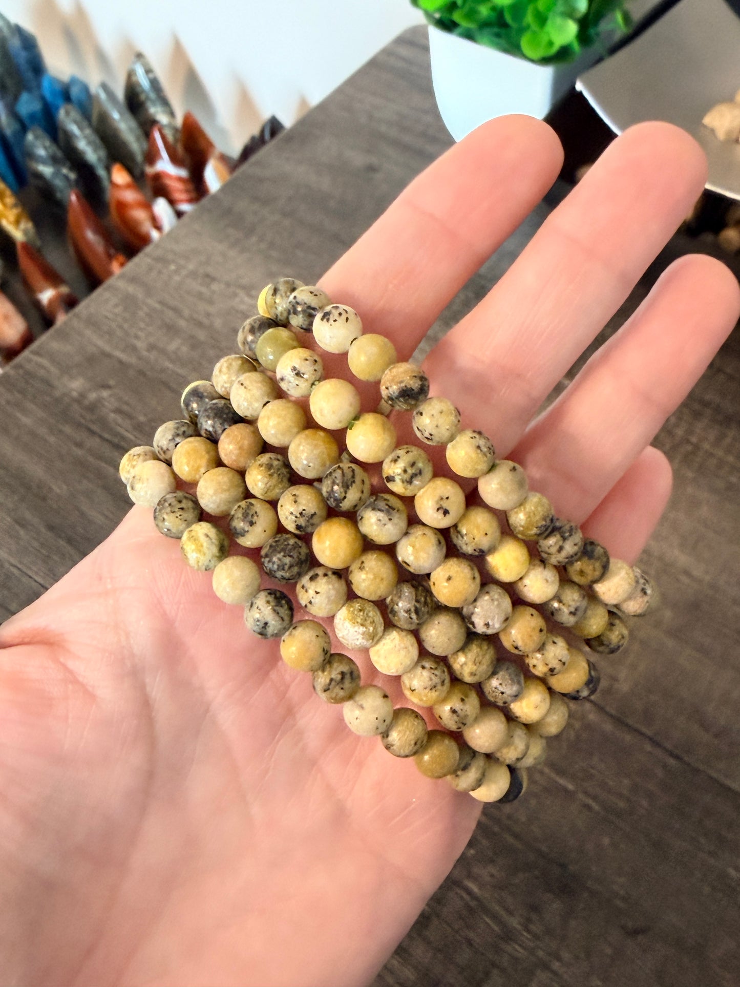 Serpentine 6mm Beaded Bracelet