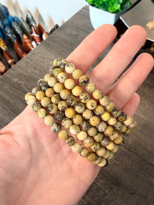 Serpentine 6mm Beaded Bracelet