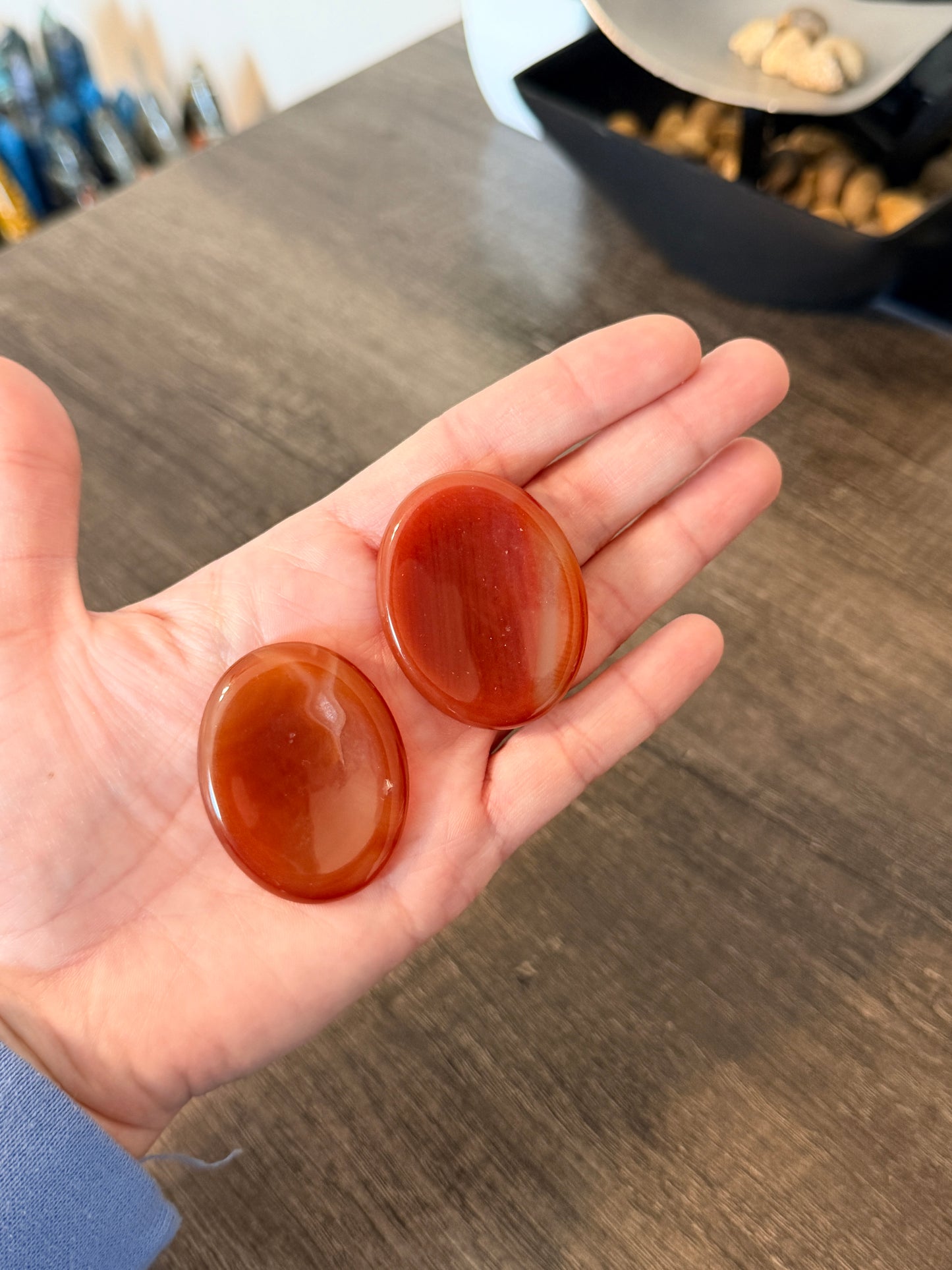 Carnelian Worry Stone