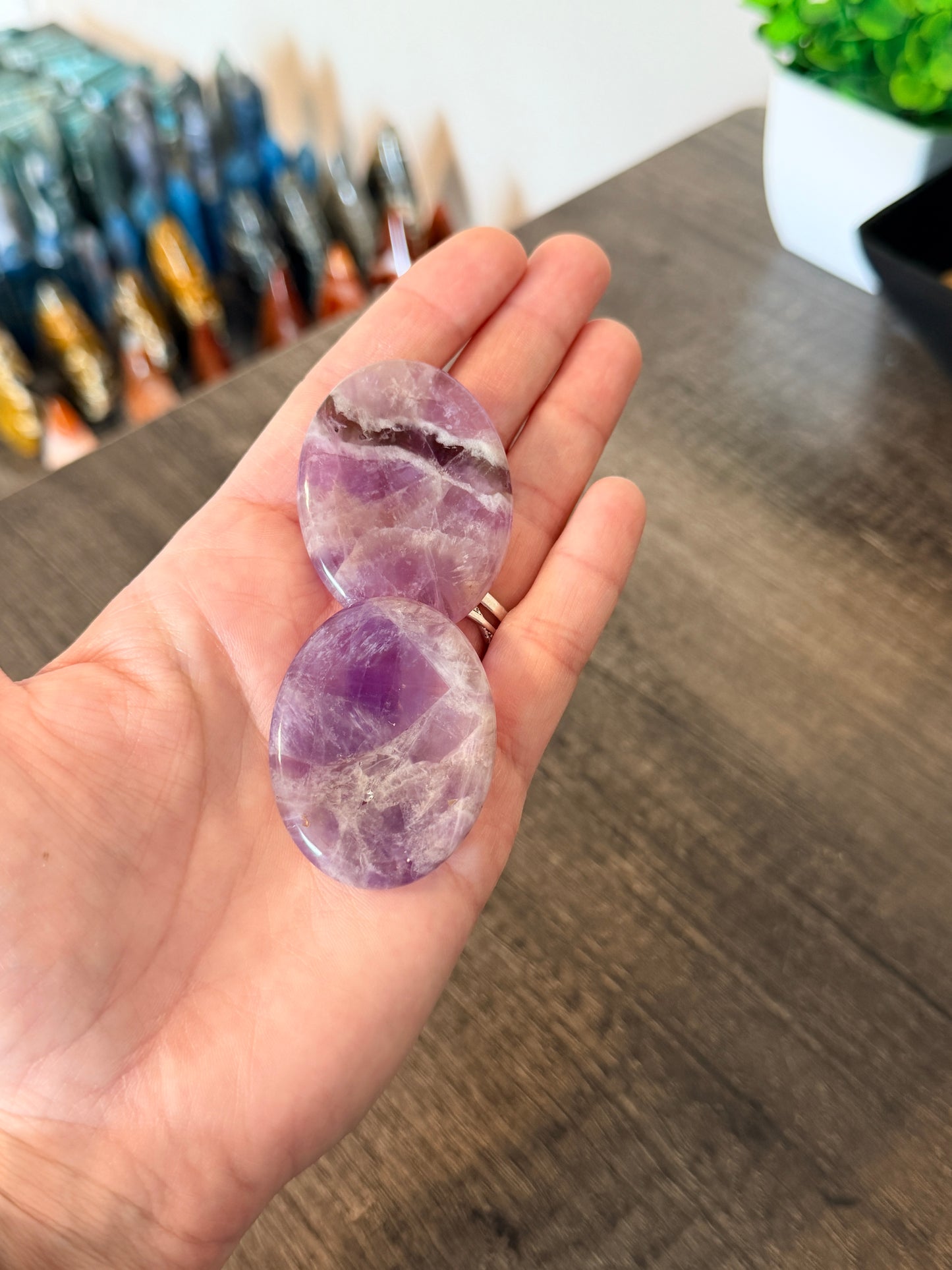 Amethyst Worry Stone