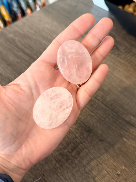 Rose Quartz Worry Stone