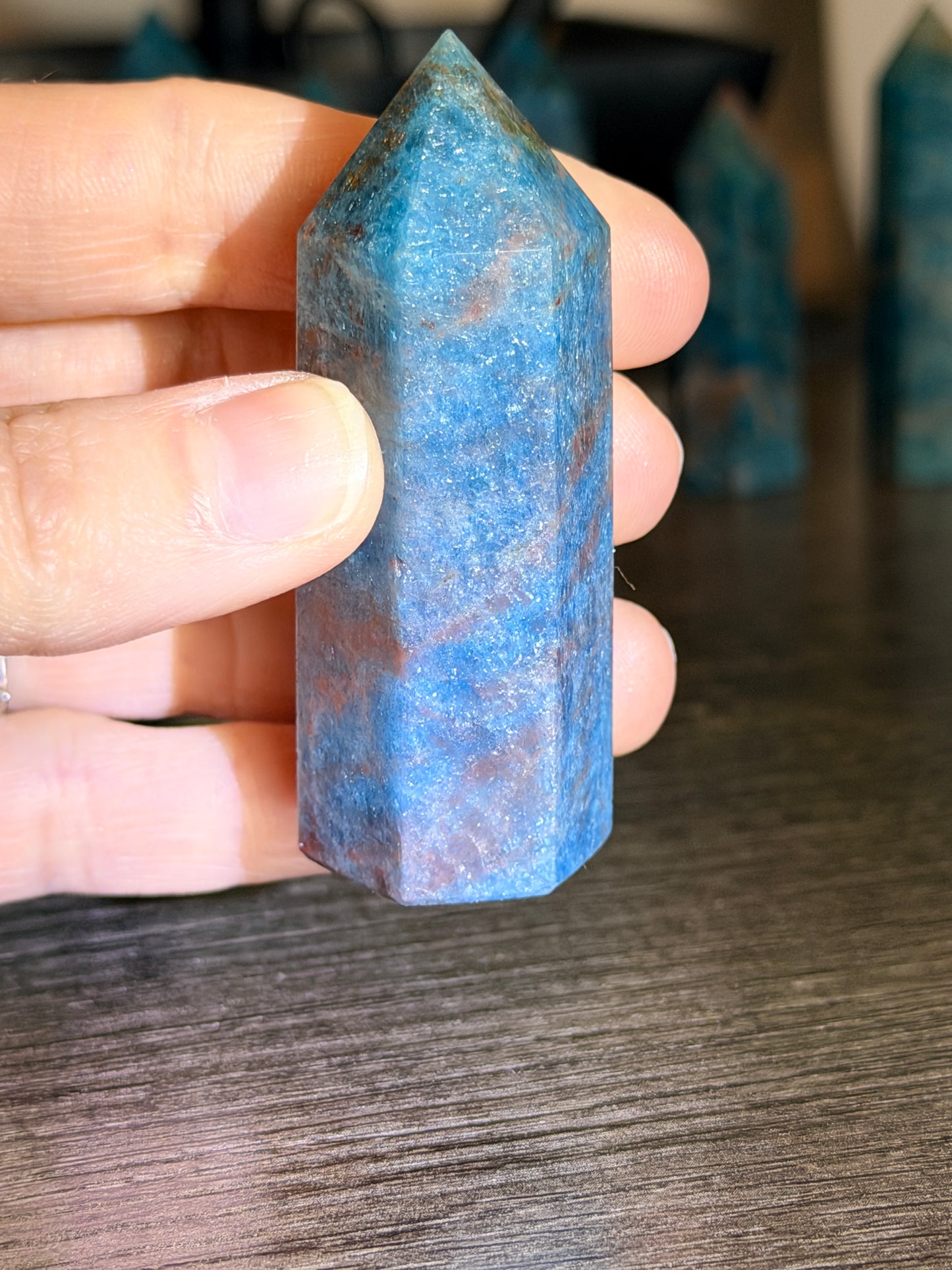 Blue Apatite Tower Style 2