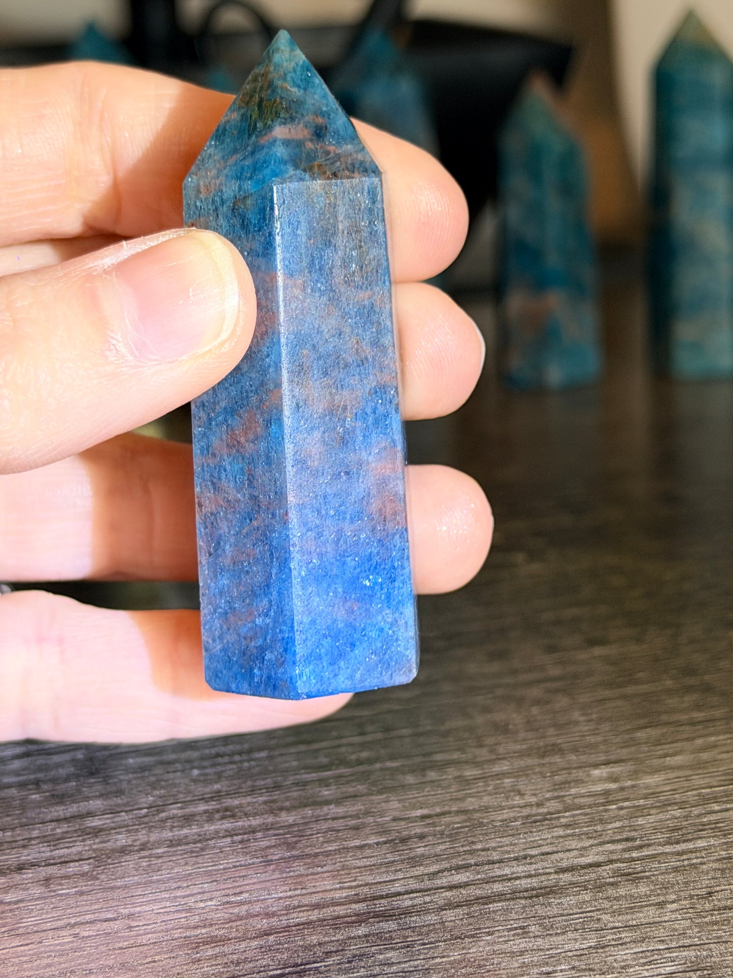 Blue Apatite Tower Style 2