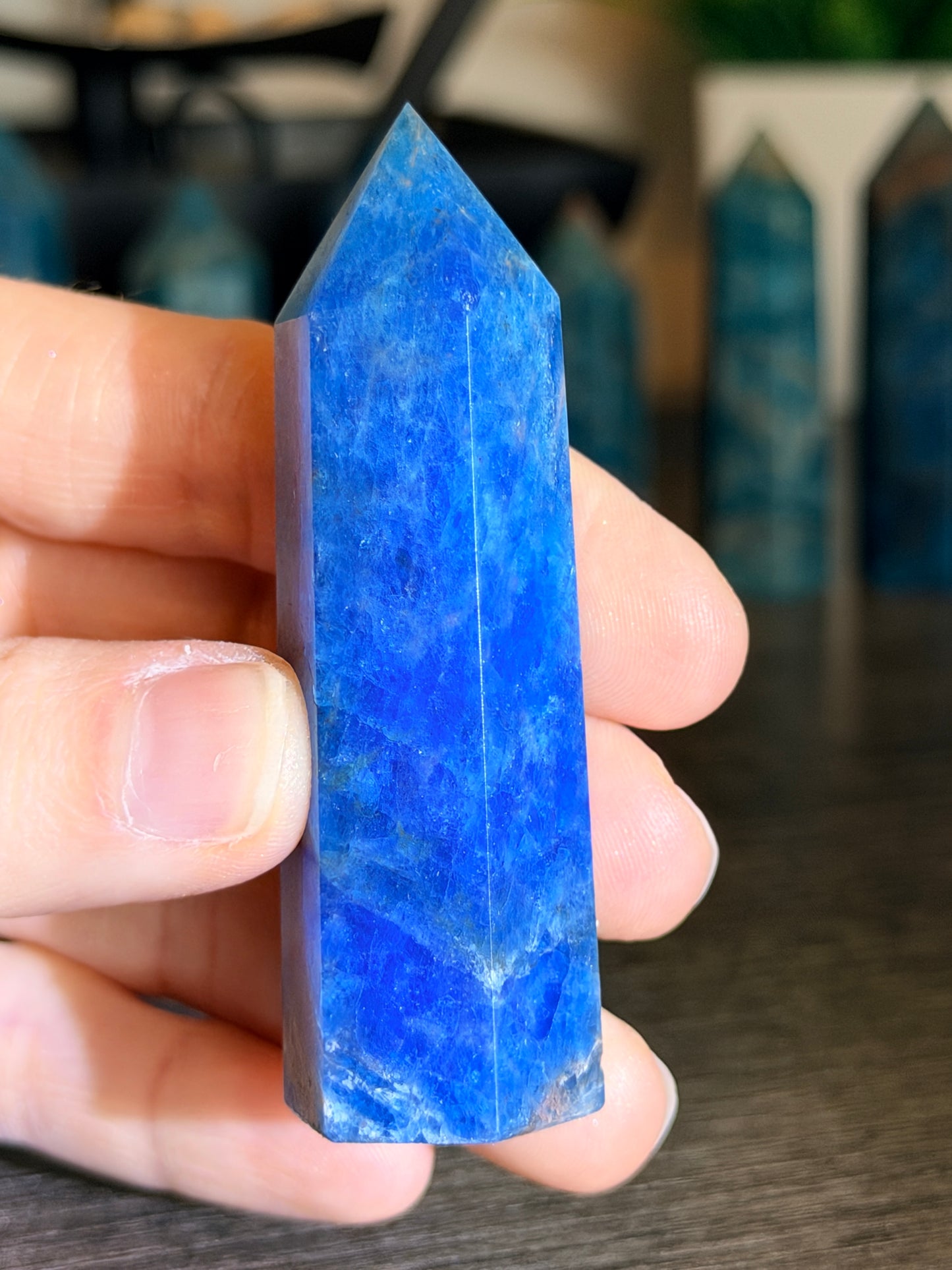 Blue Apatite Tower Style 3