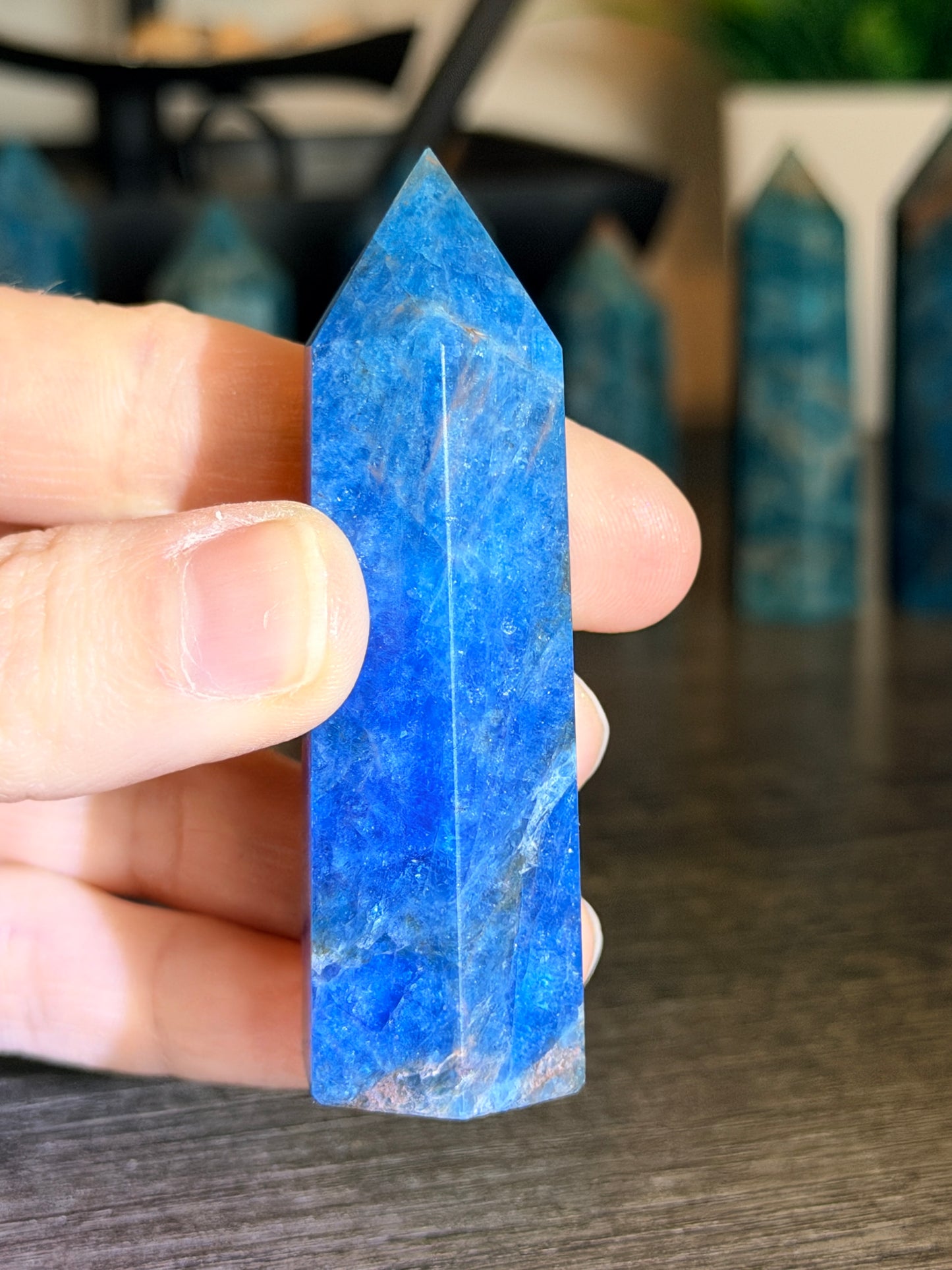Blue Apatite Tower Style 3