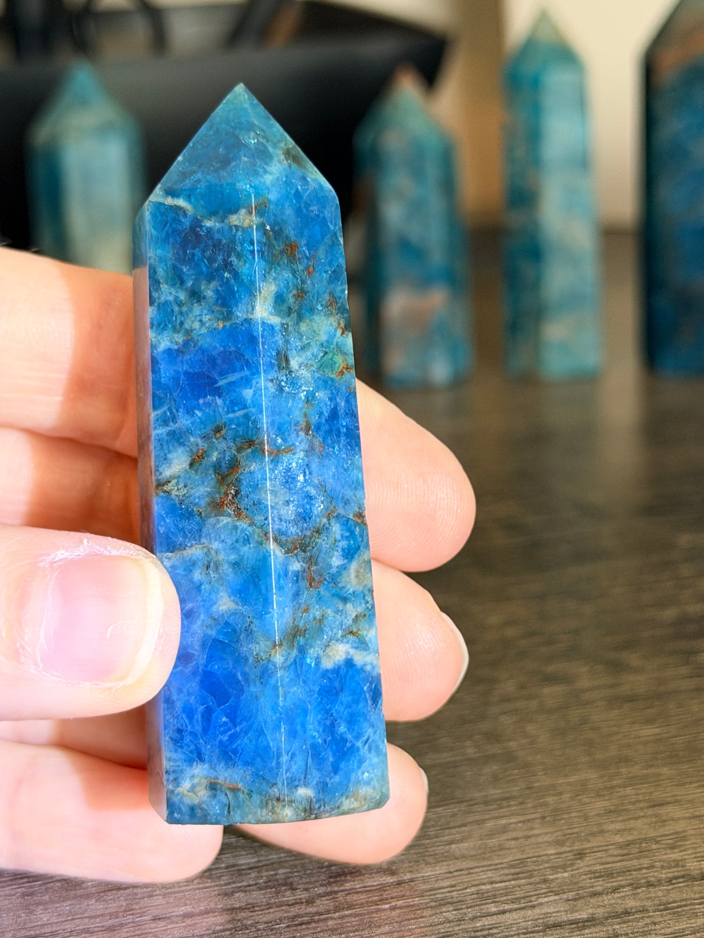 Blue Apatite Tower Style 5