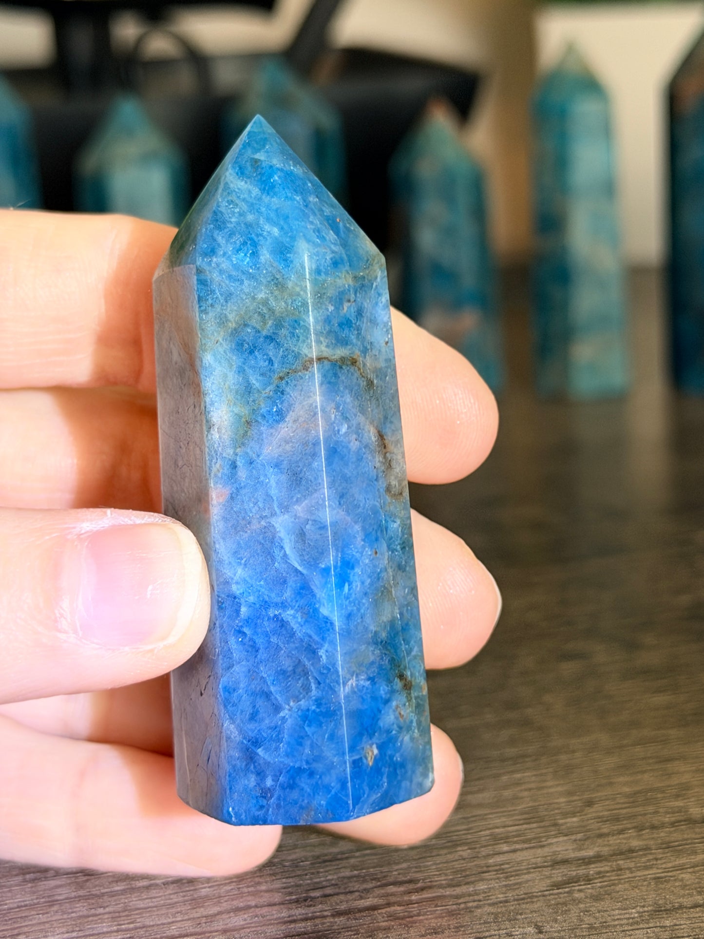 Blue Apatite Tower Style 6