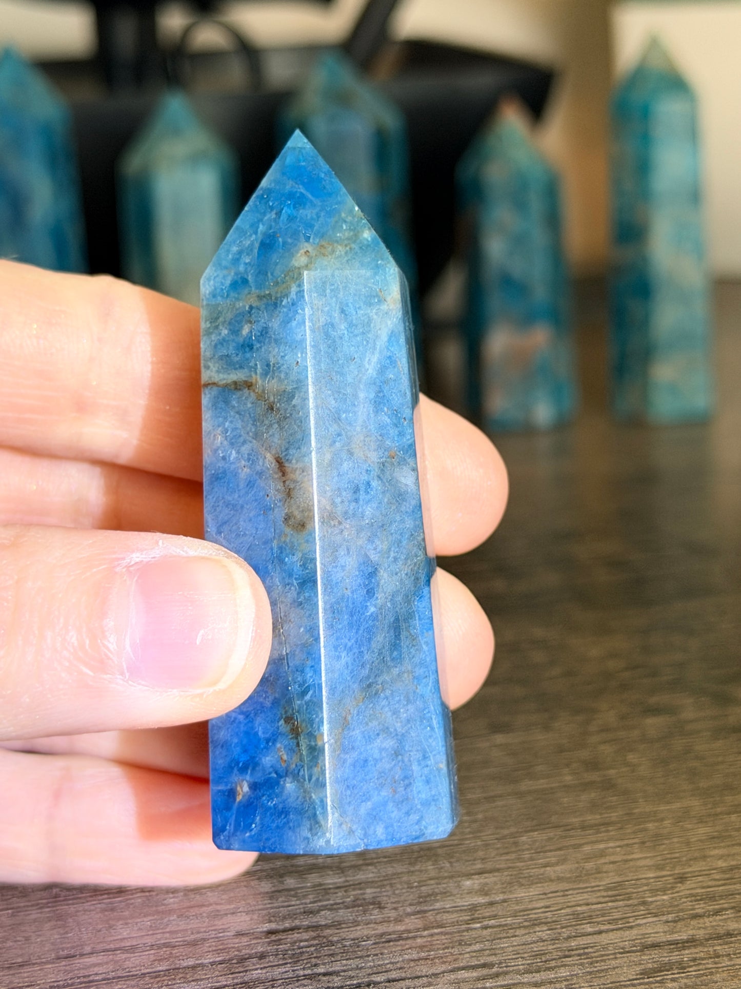 Blue Apatite Tower Style 6