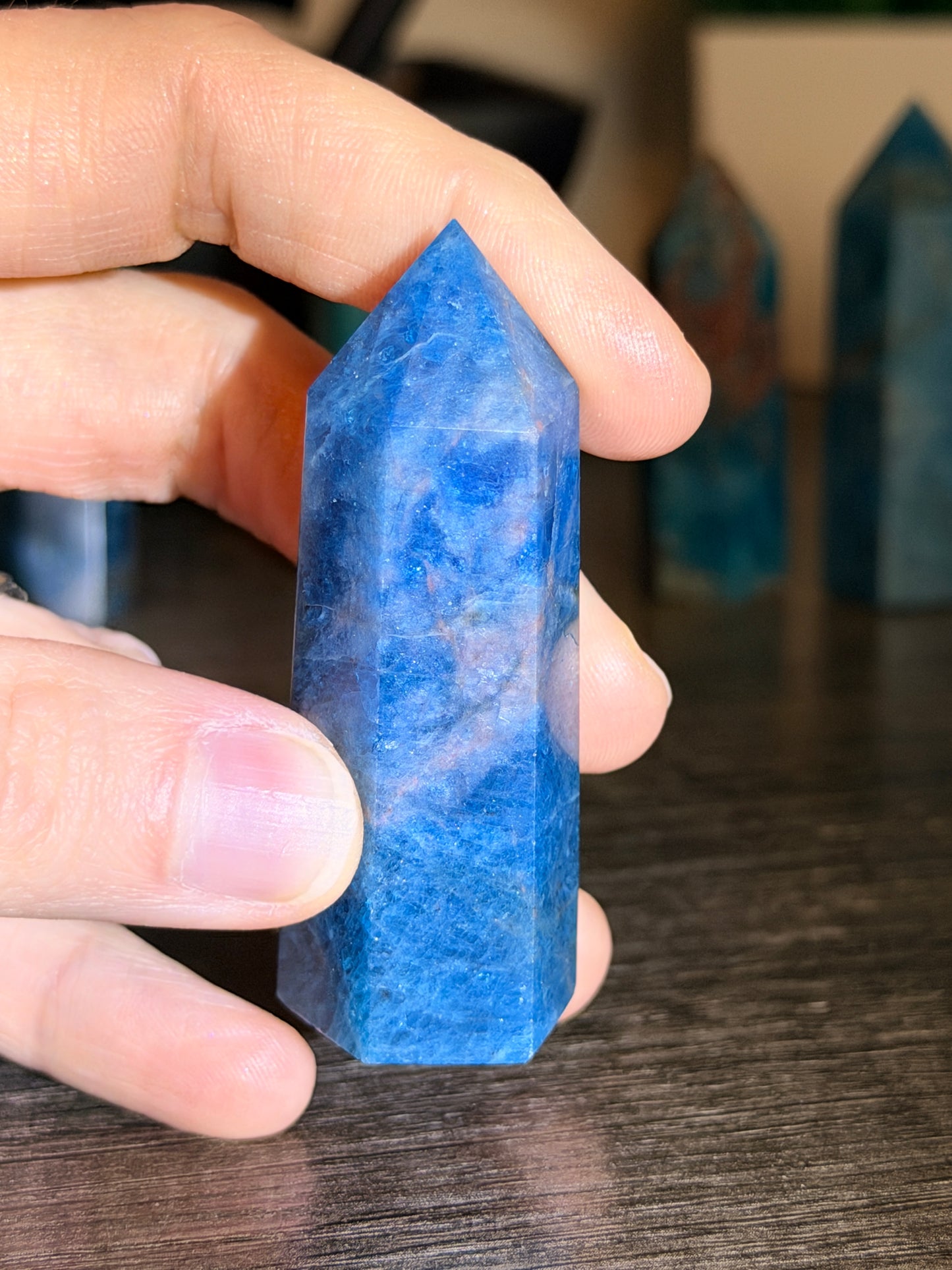 Blue Apatite Tower Style 8