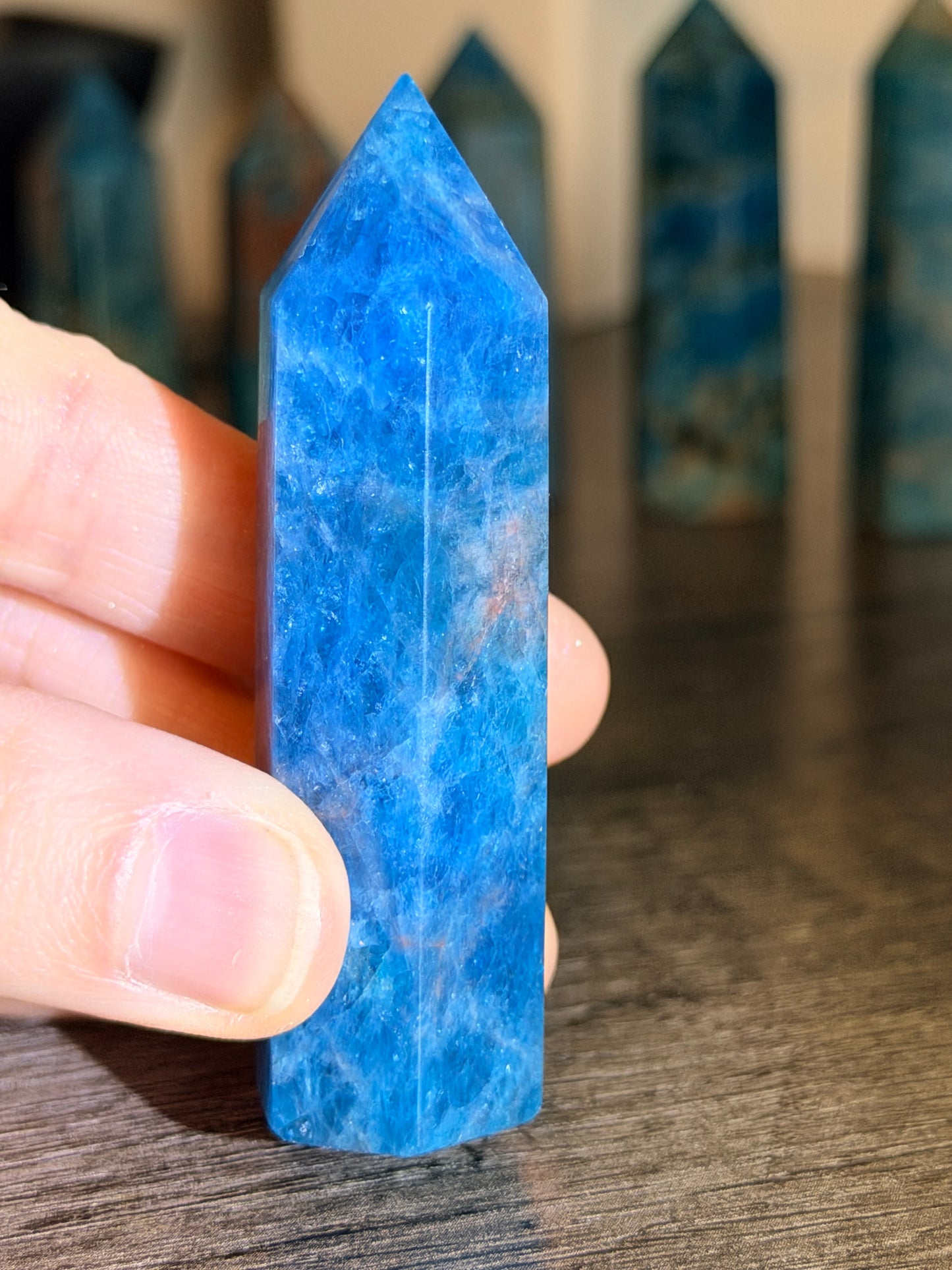 Blue Apatite Tower Style 10
