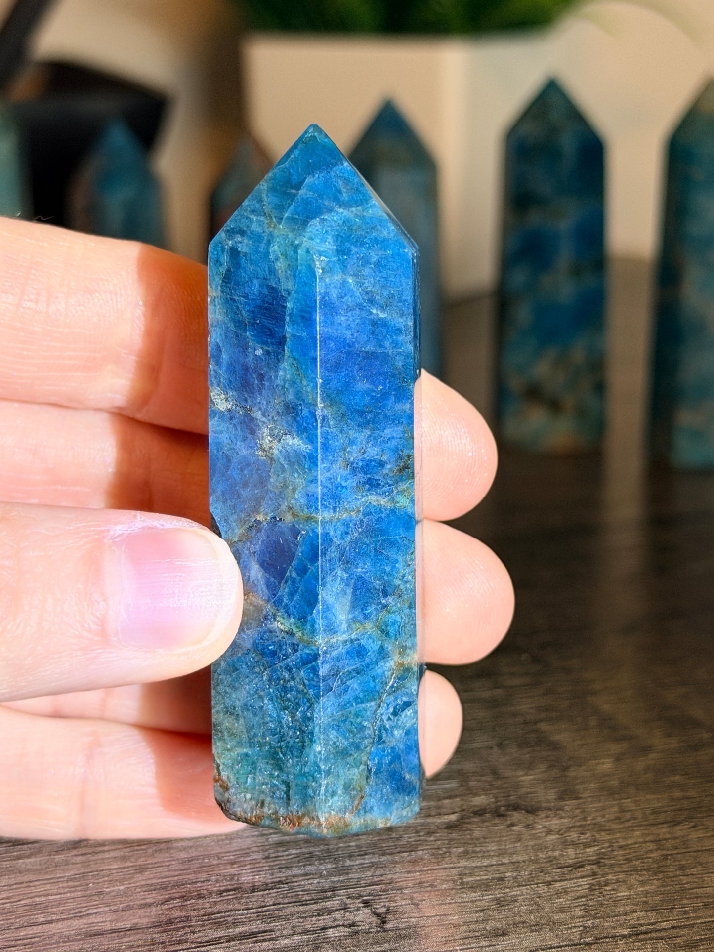 Blue Apatite Tower Style 12