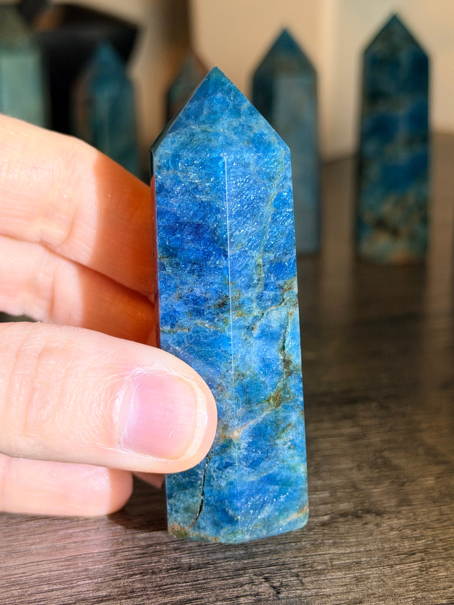 Blue Apatite Tower Style 12
