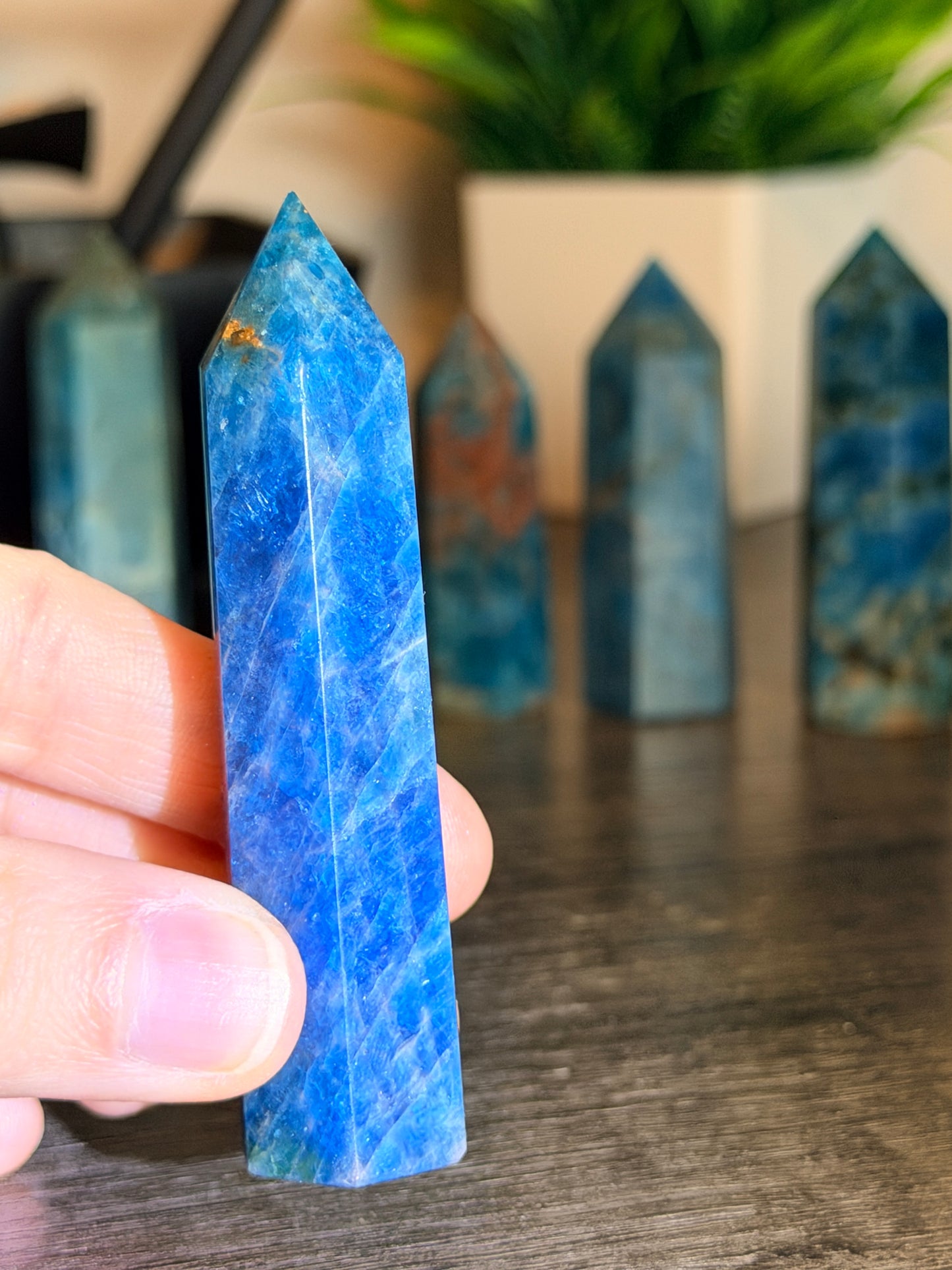 Blue Apatite Tower Style 13