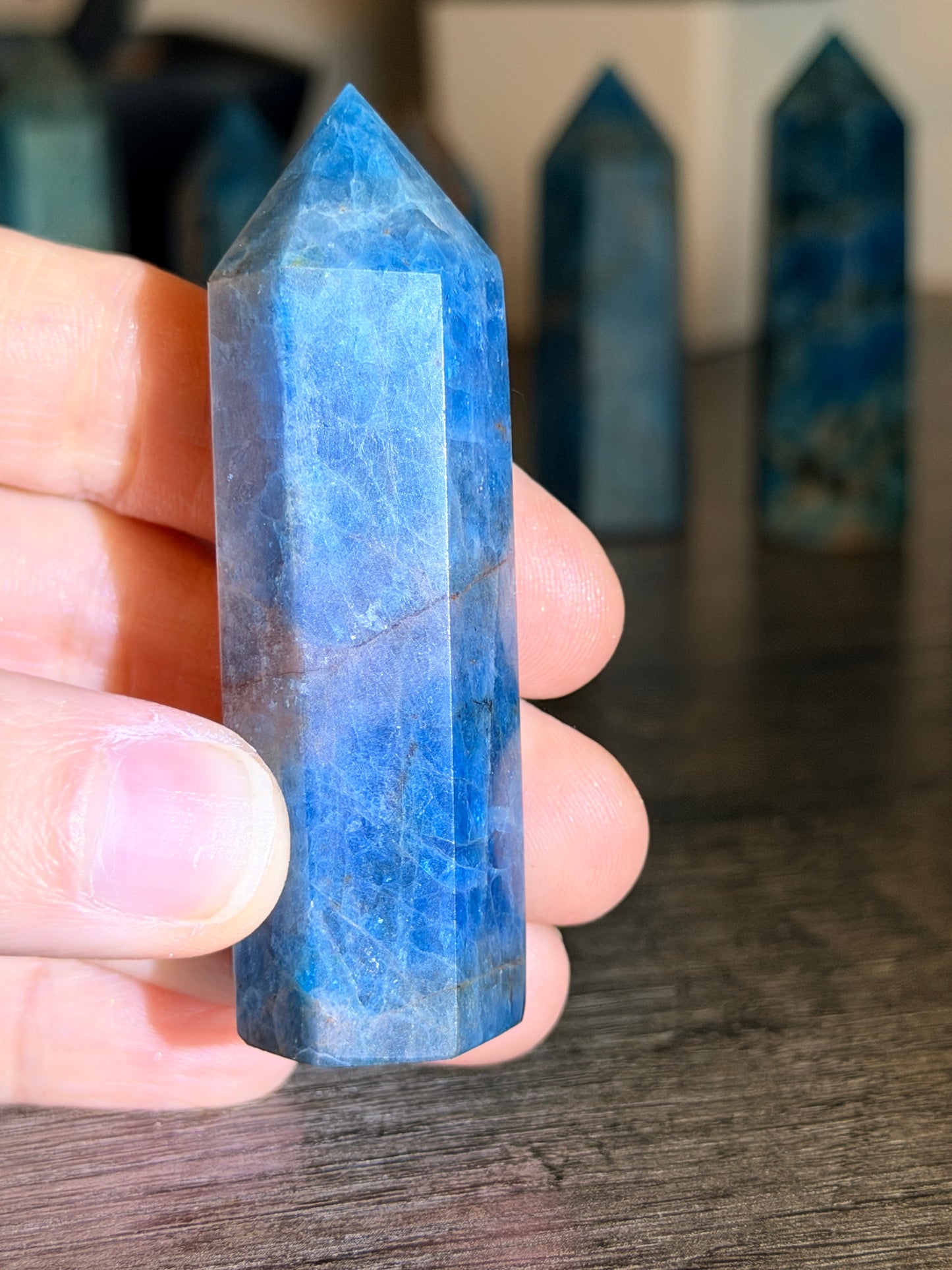 Blue Apatite Tower Style 14