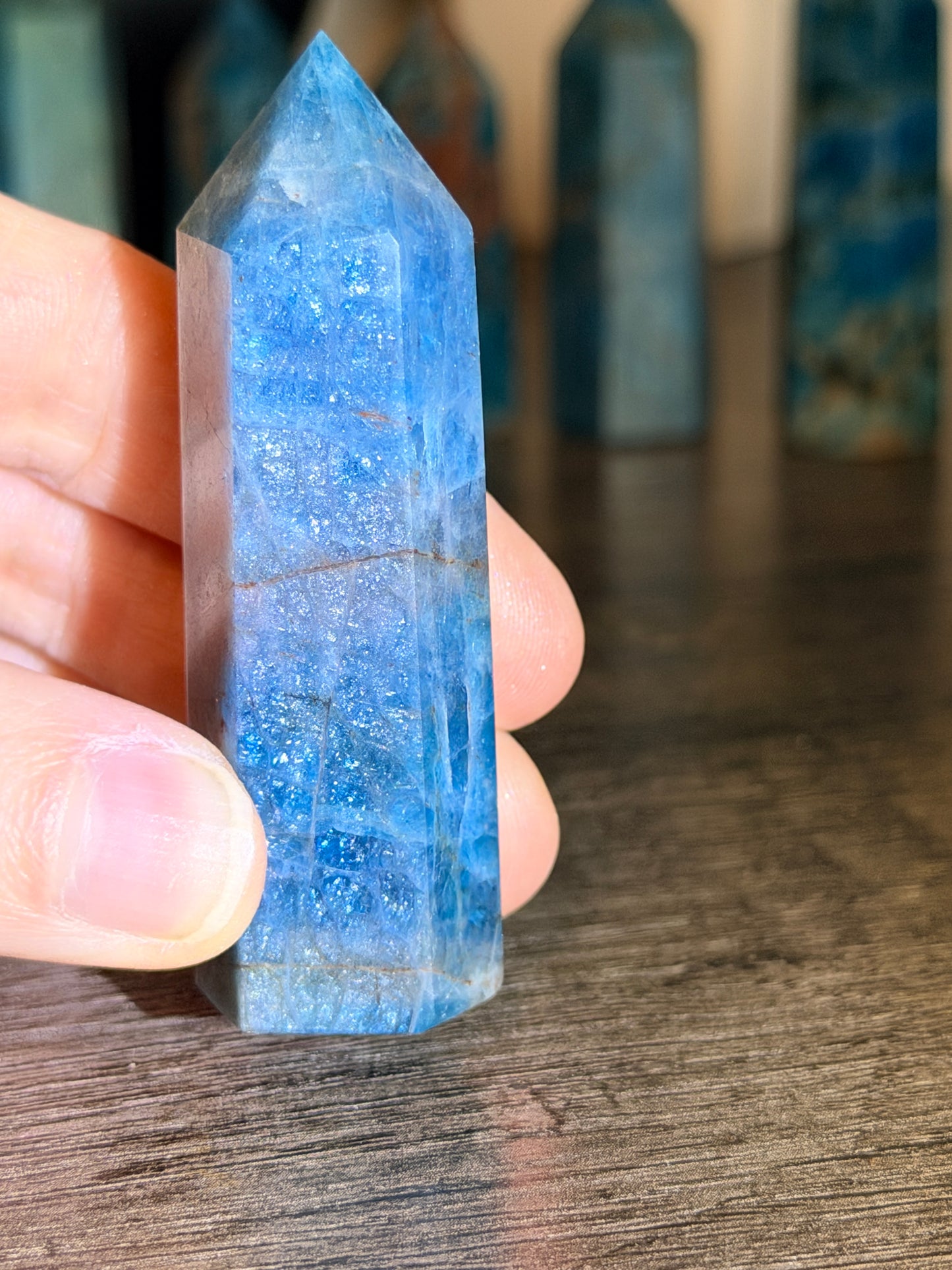 Blue Apatite Tower Style 14