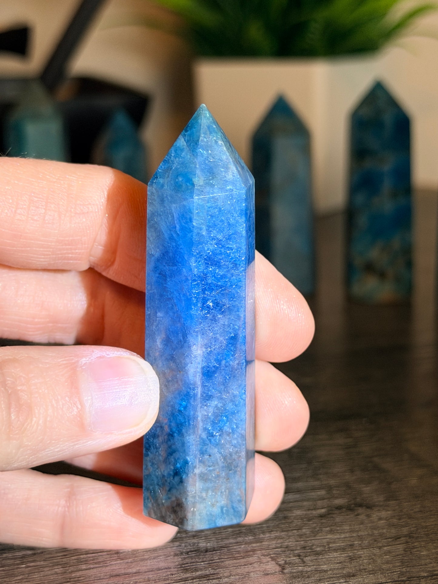 Blue Apatite Tower Style 16