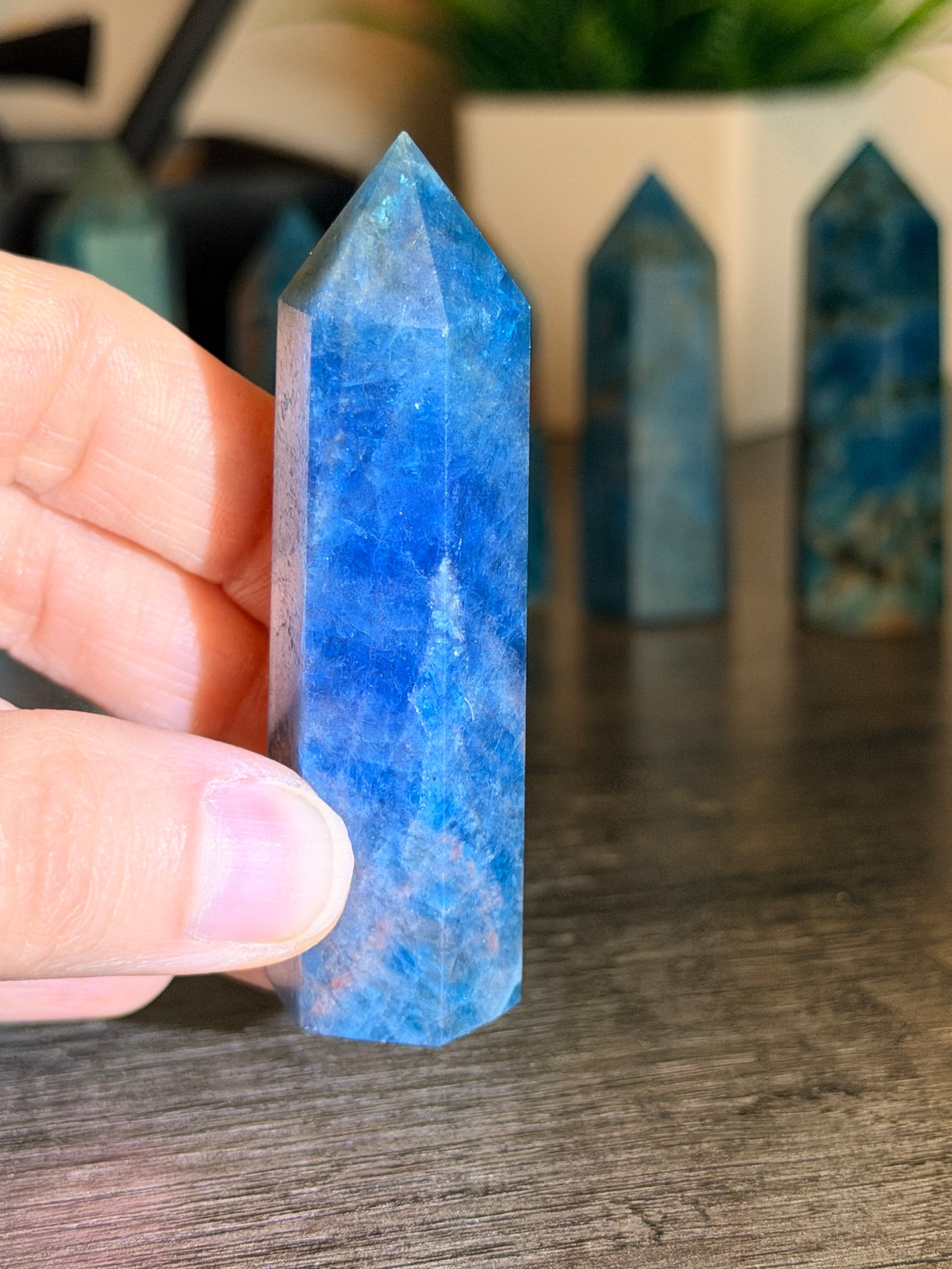 Blue Apatite Tower Style 16