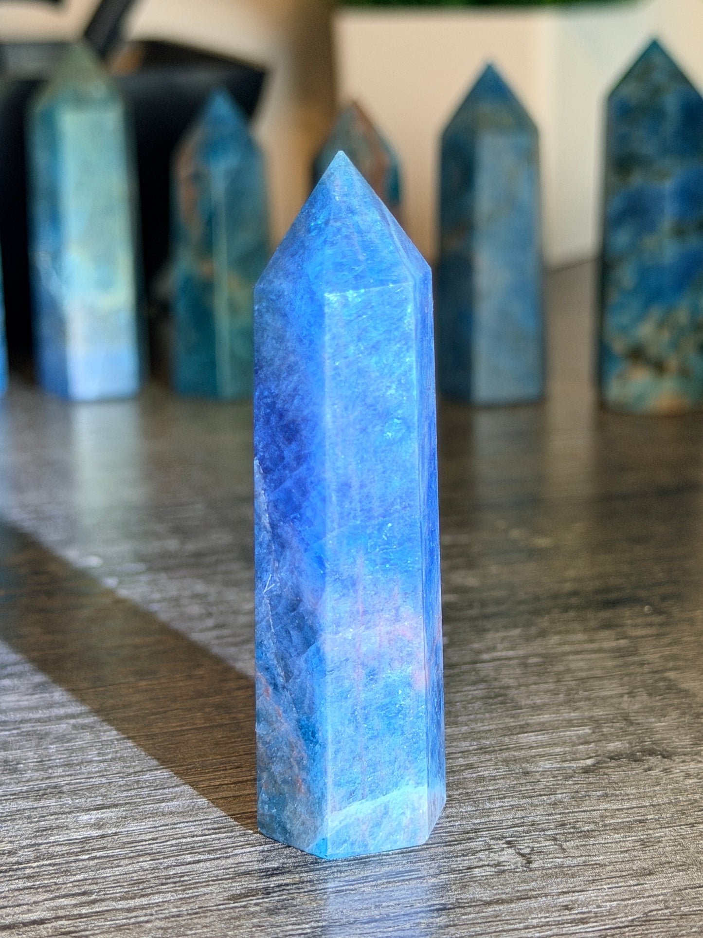 Blue Apatite Tower Style 16