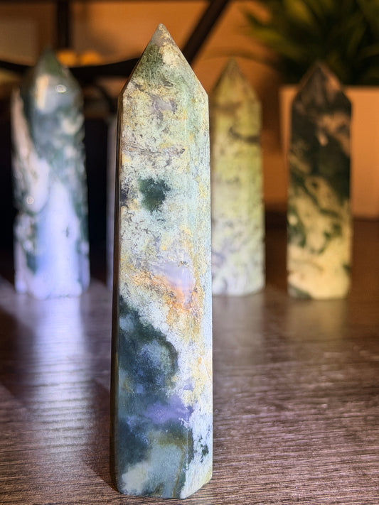 Moss Agate Tower Style 3