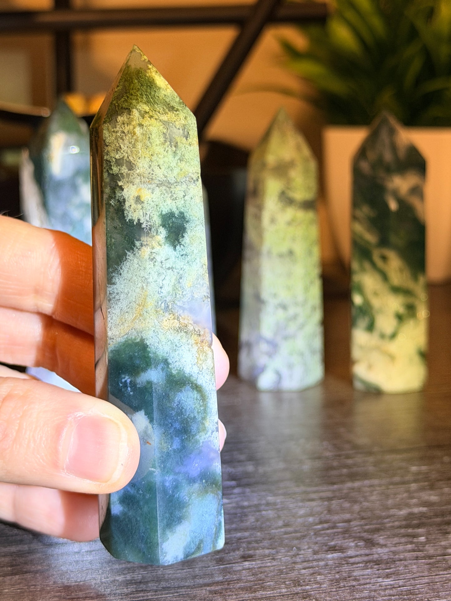 Moss Agate Tower Style 3