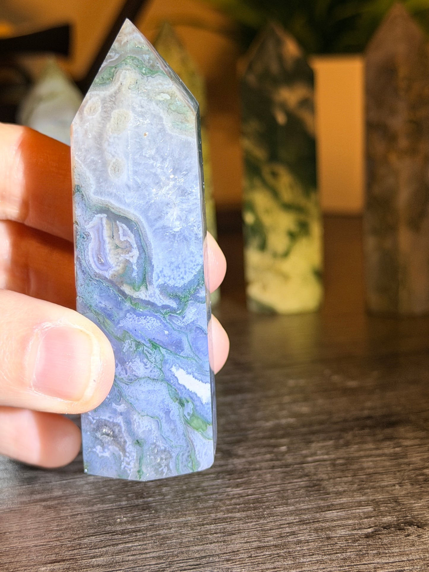 Moss Agate Tower Style 4