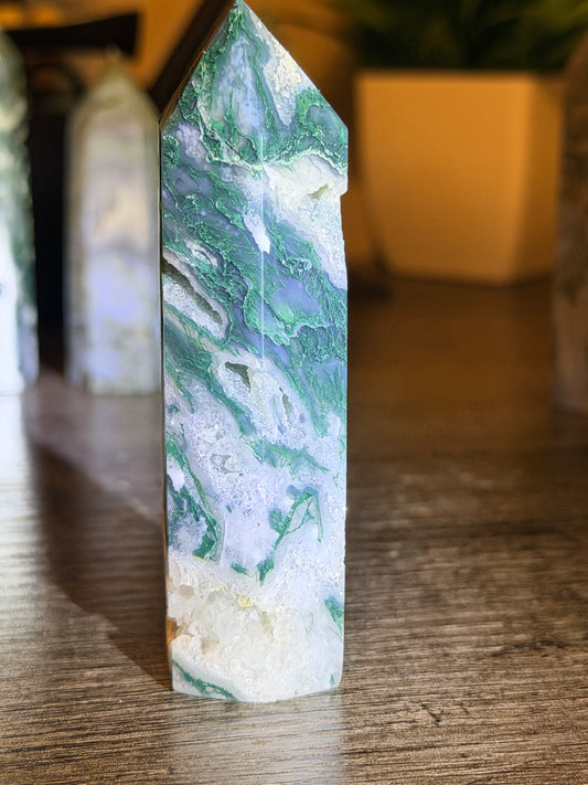 Moss Agate Tower Style 6