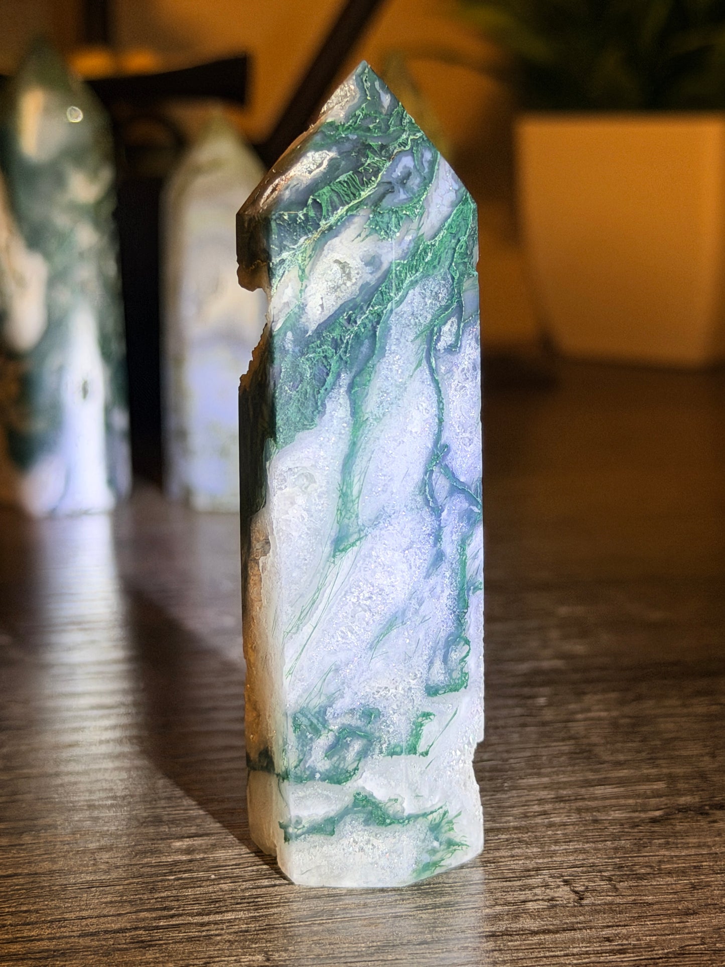 Moss Agate Tower Style 6