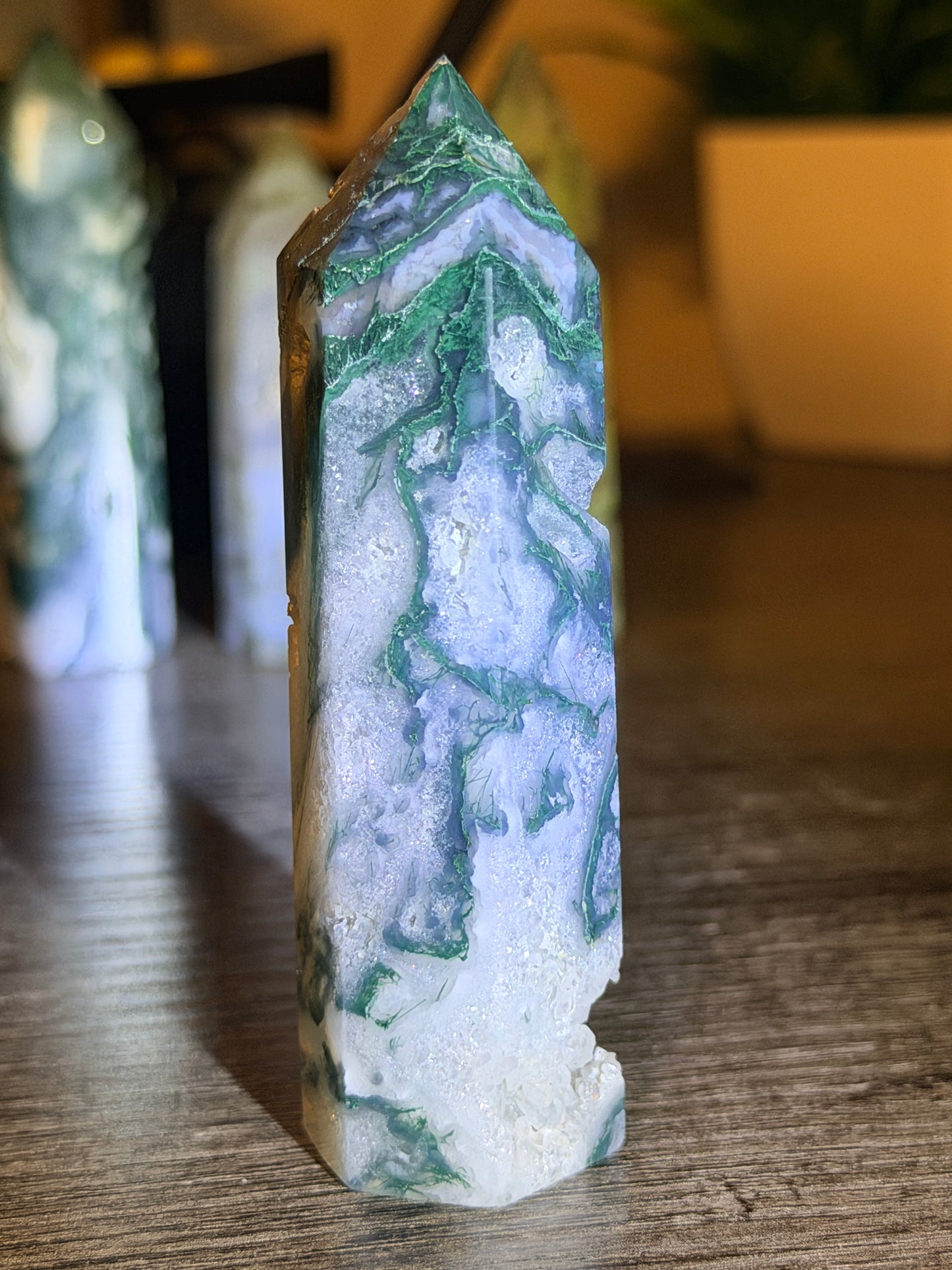 Moss Agate Tower Style 6