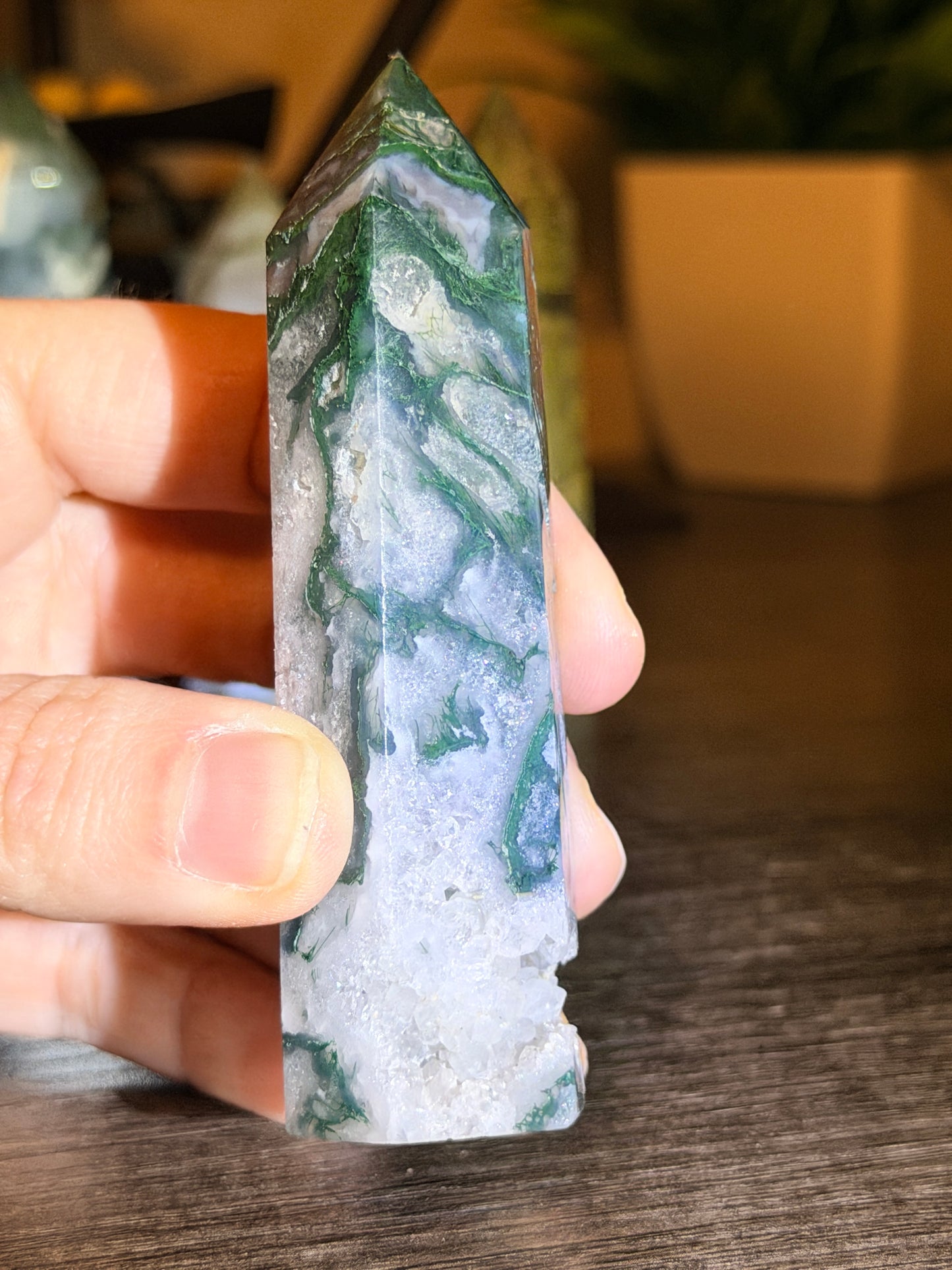 Moss Agate Tower Style 6
