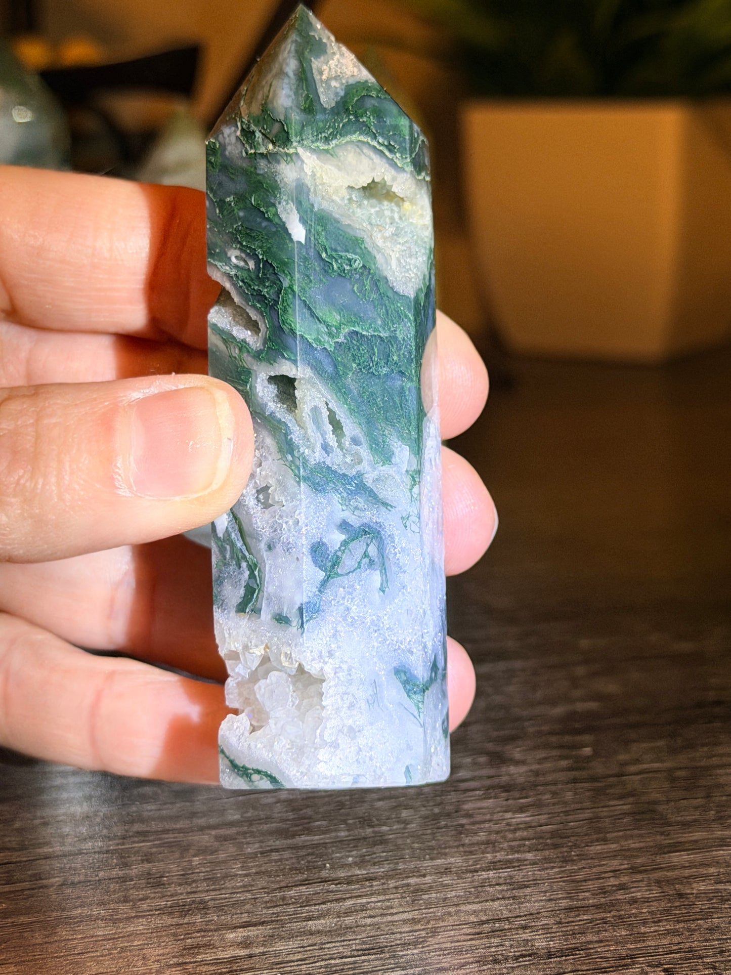 Moss Agate Tower Style 6