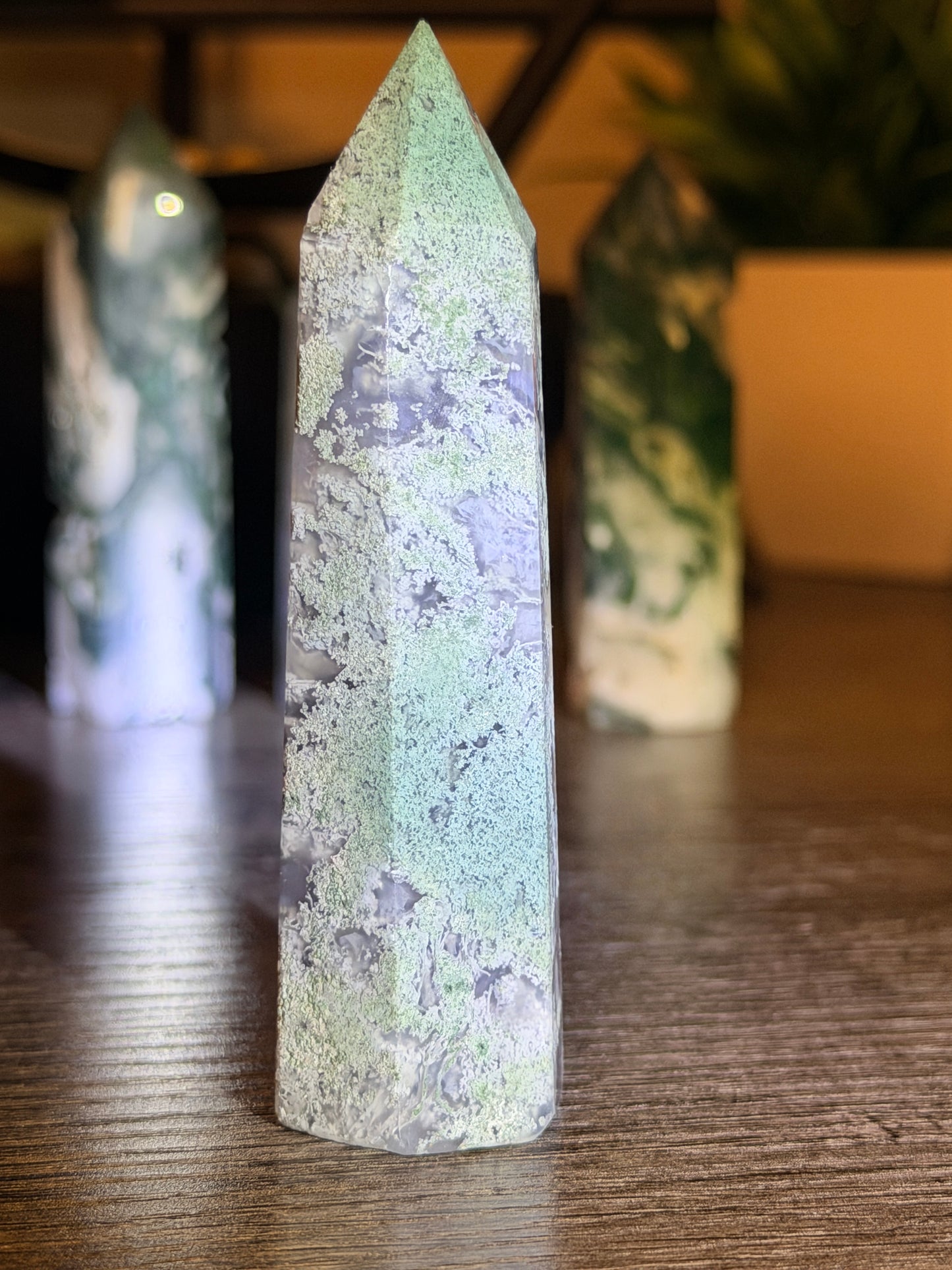 Moss Agate Tower Style 7