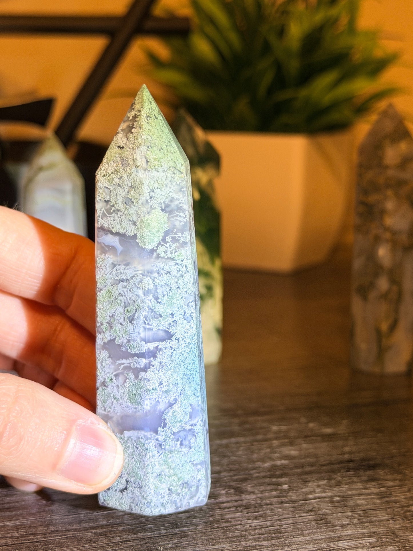 Moss Agate Tower Style 7