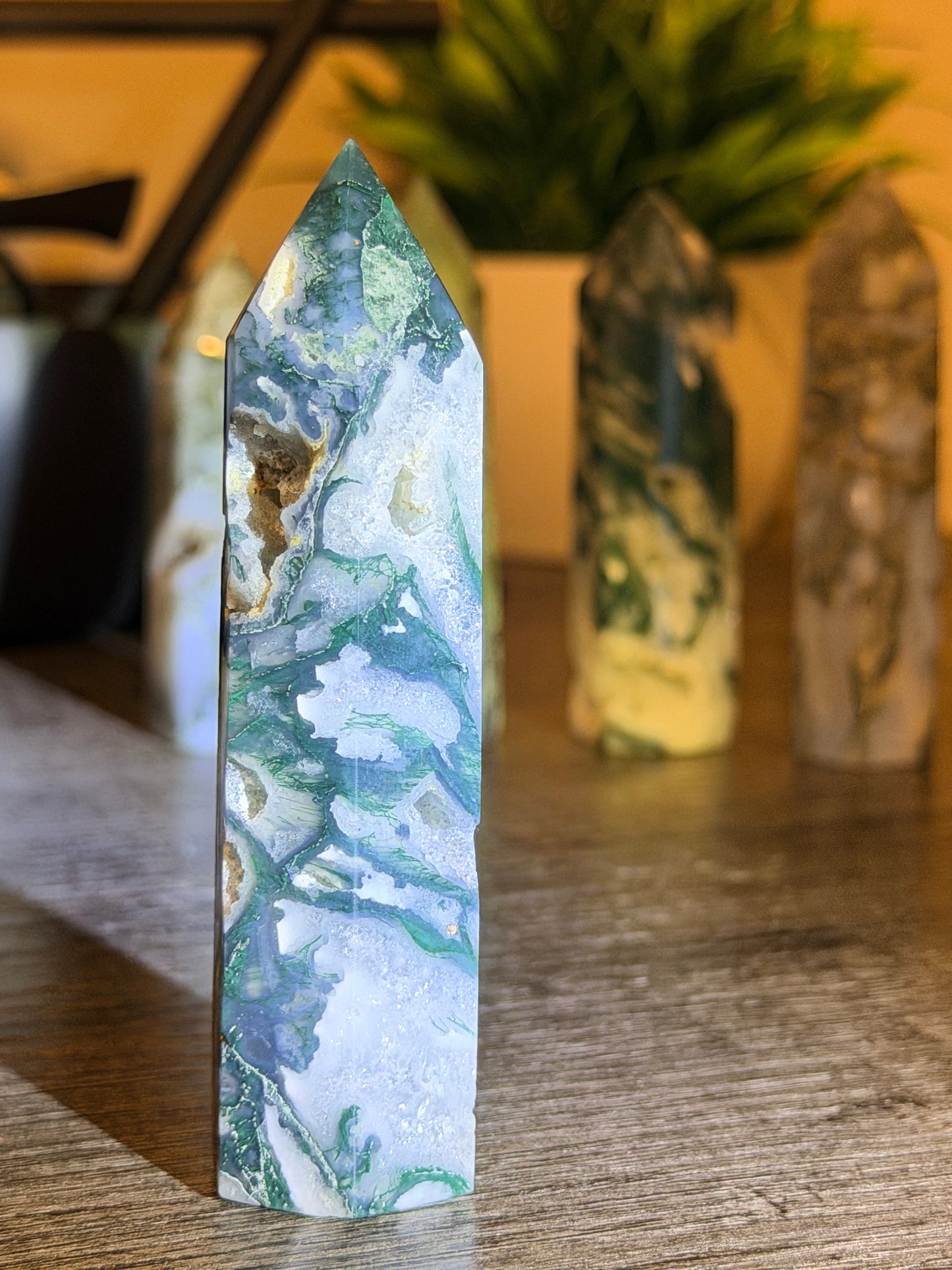 Moss Agate Tower Style 9
