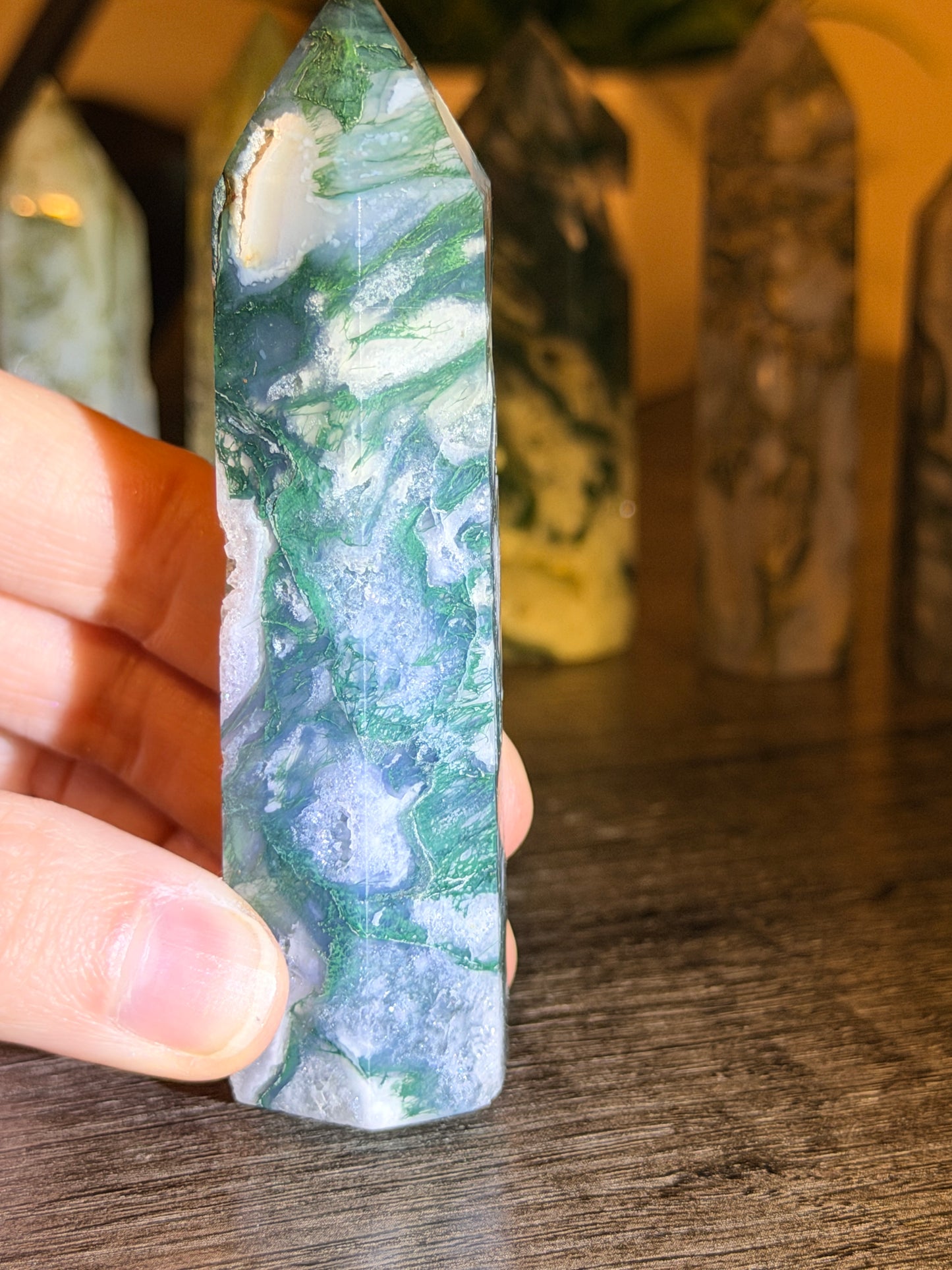 Moss Agate Tower Style 9