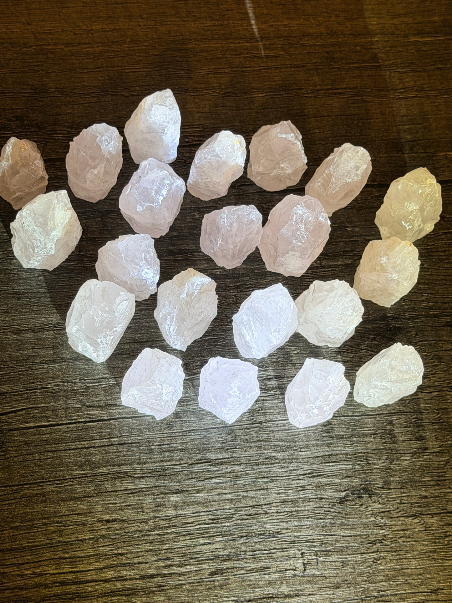 Raw Rose Quartz Pyramid