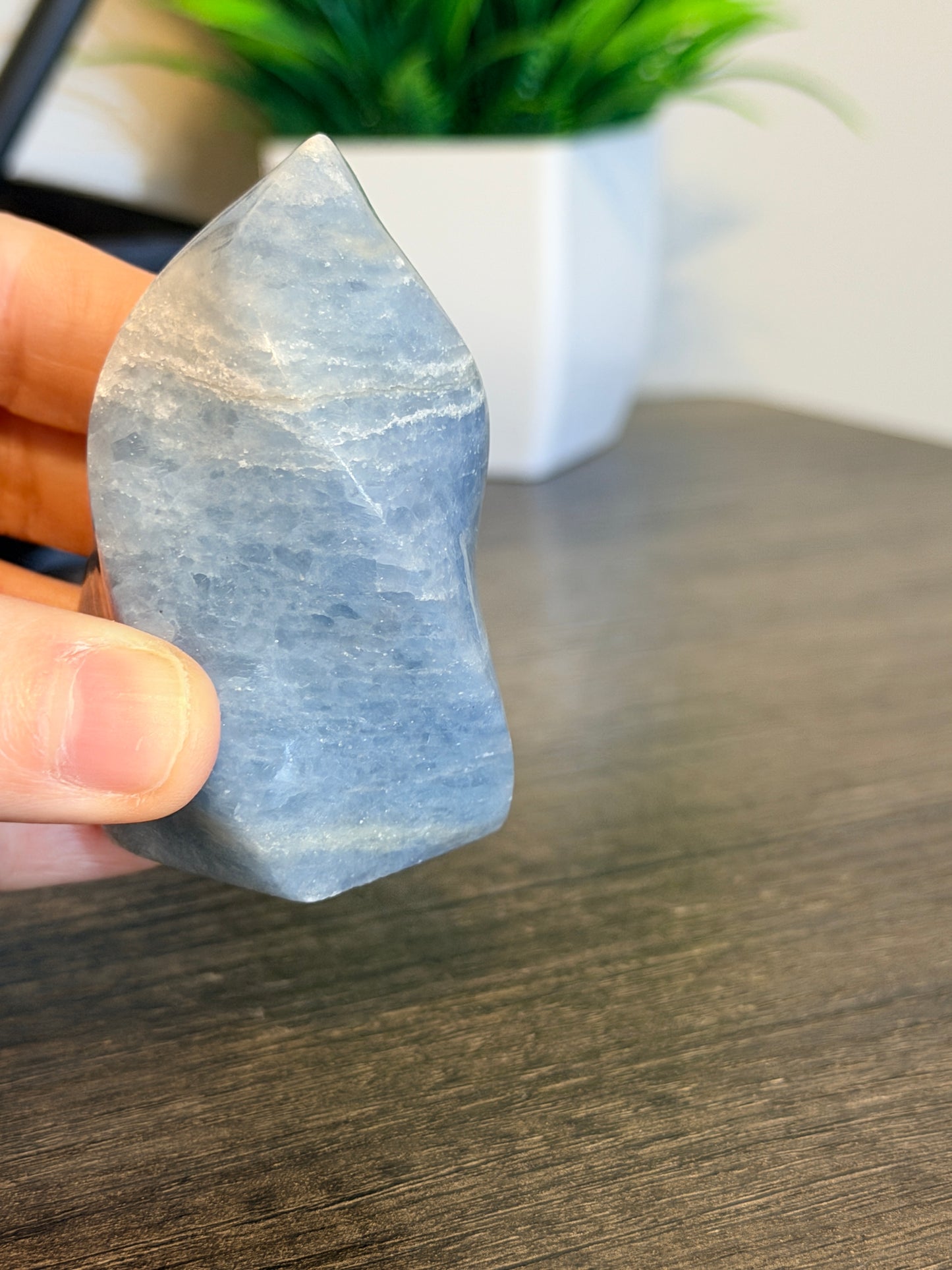 Blue Calcite Flame Style 2