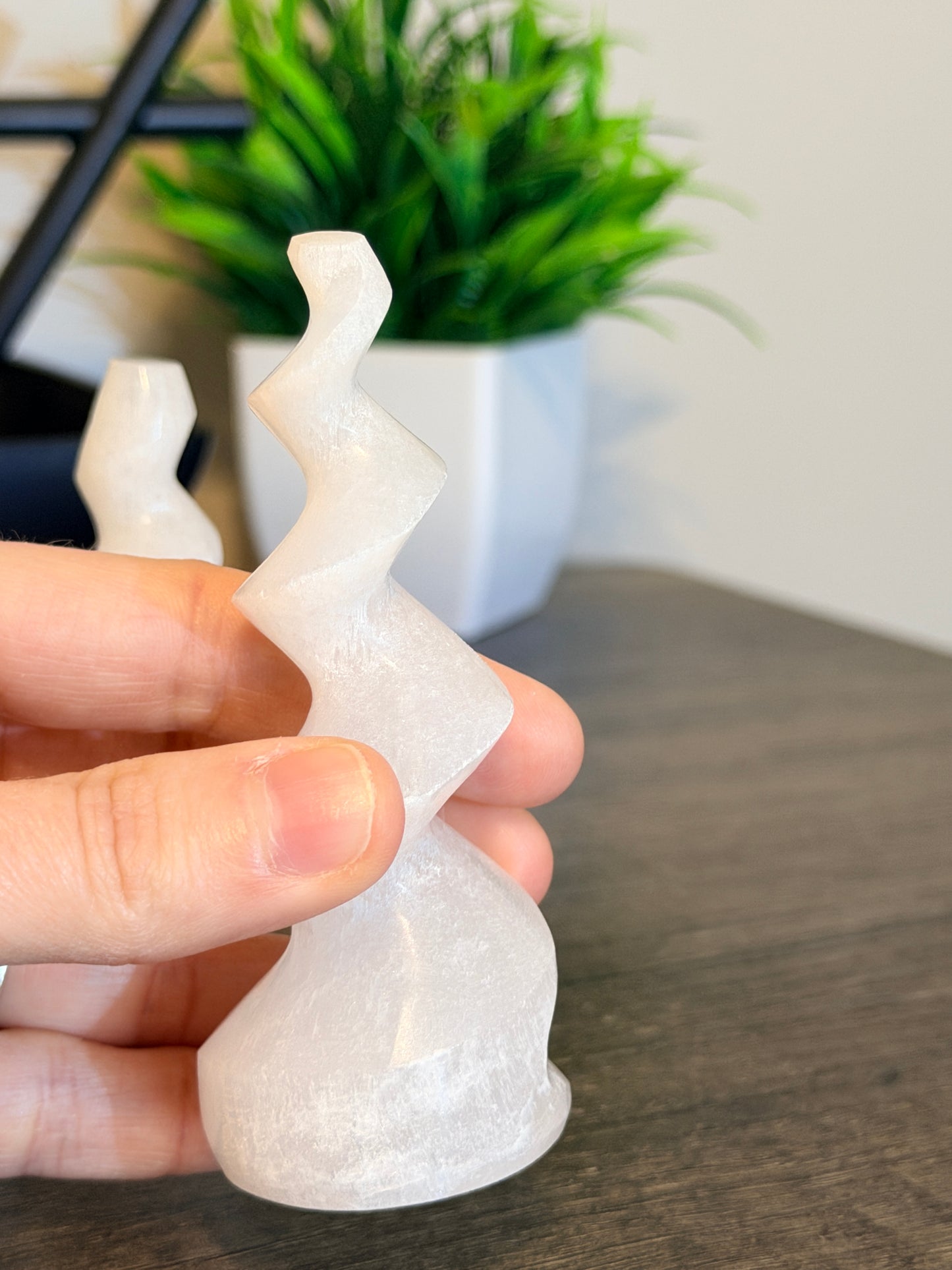 Selenite 4" Spiral Tower
