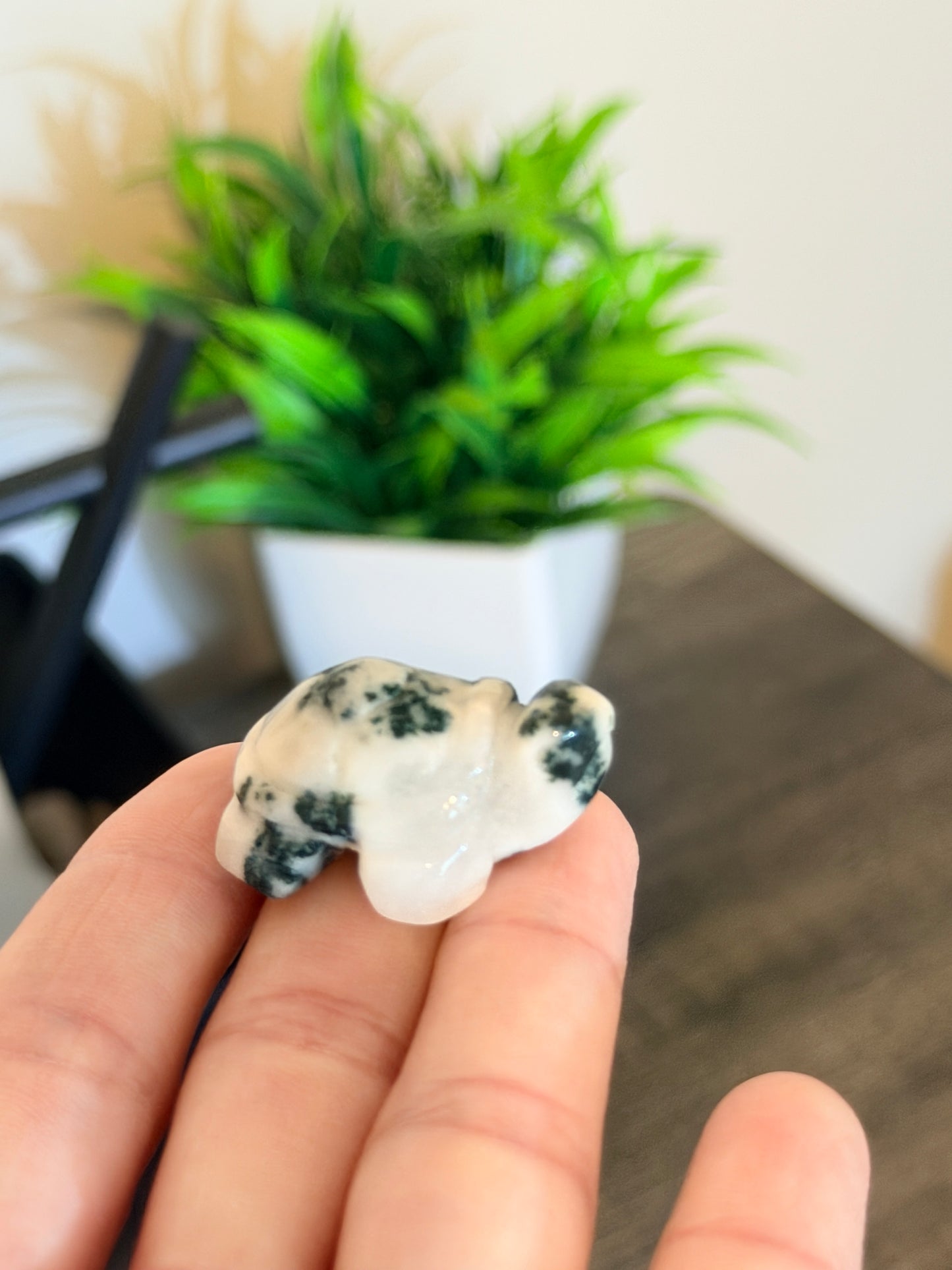 Small Moss Agate Turtle Style 2