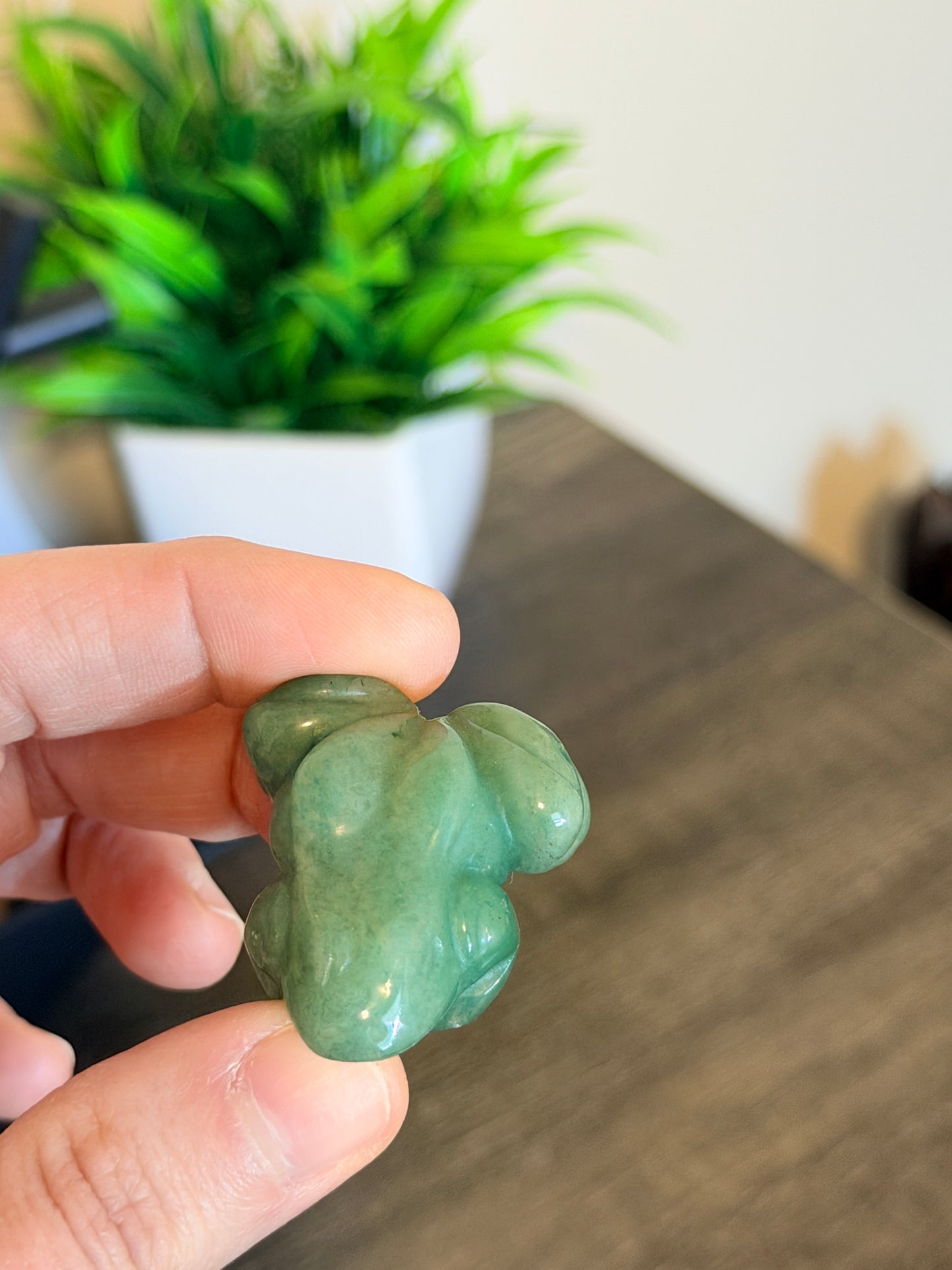 Green Aventurine Frog